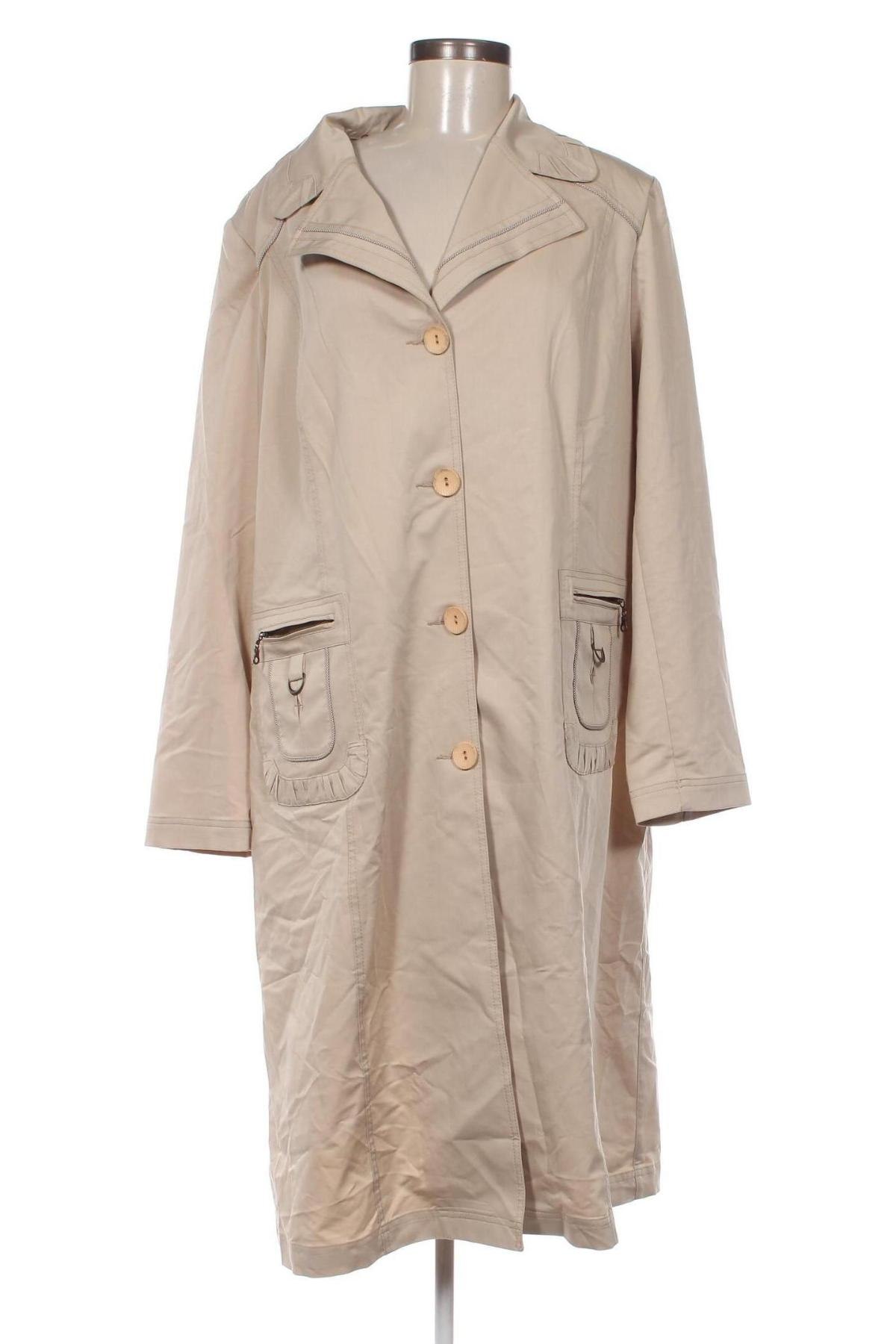 Dámský přechodný kabát , Velikost 4XL, Barva Béžová, Cena  299,00 Kč