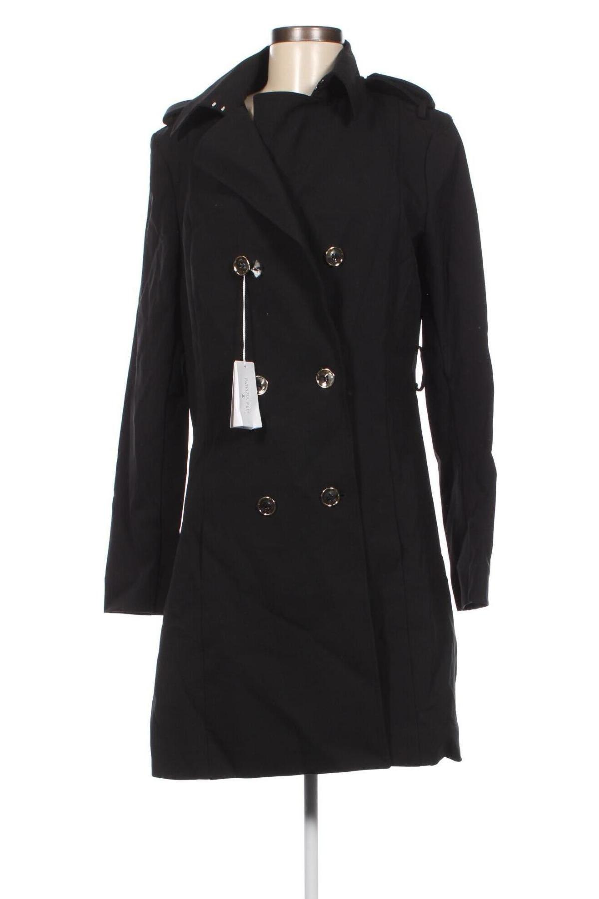 Damen Trench Coat Patrizia Pepe, Größe XXL, Farbe Schwarz, Preis € 252,58