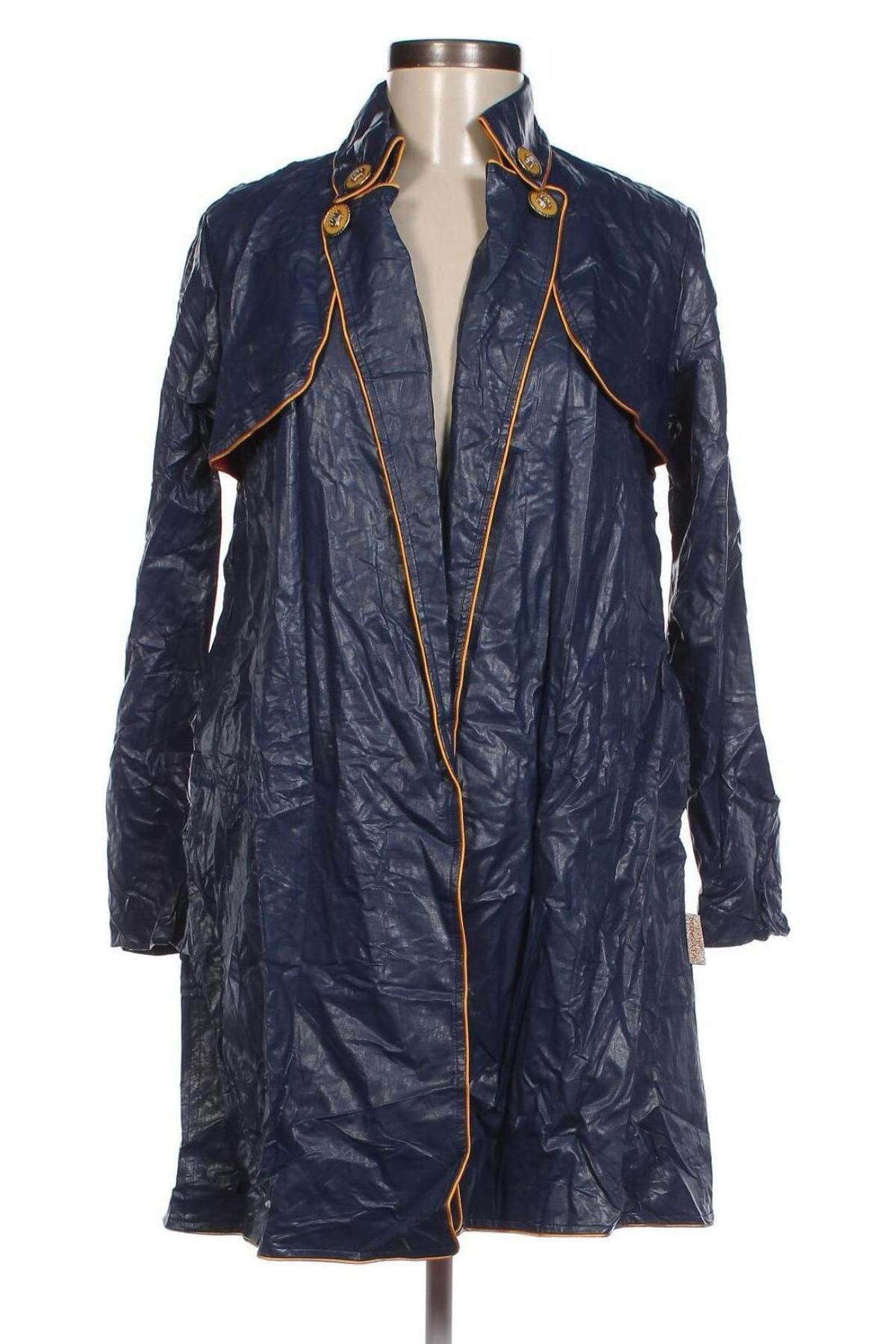 Dámska kožená bunda  Mangata, Veľkosť S, Farba Modrá, Cena  9,33 €