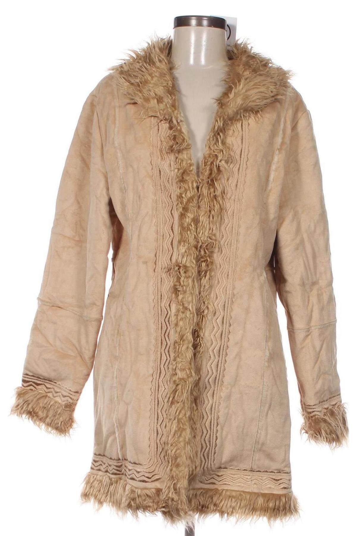 Dámsky kabát , Veľkosť L, Farba Béžová, Cena  6,07 €
