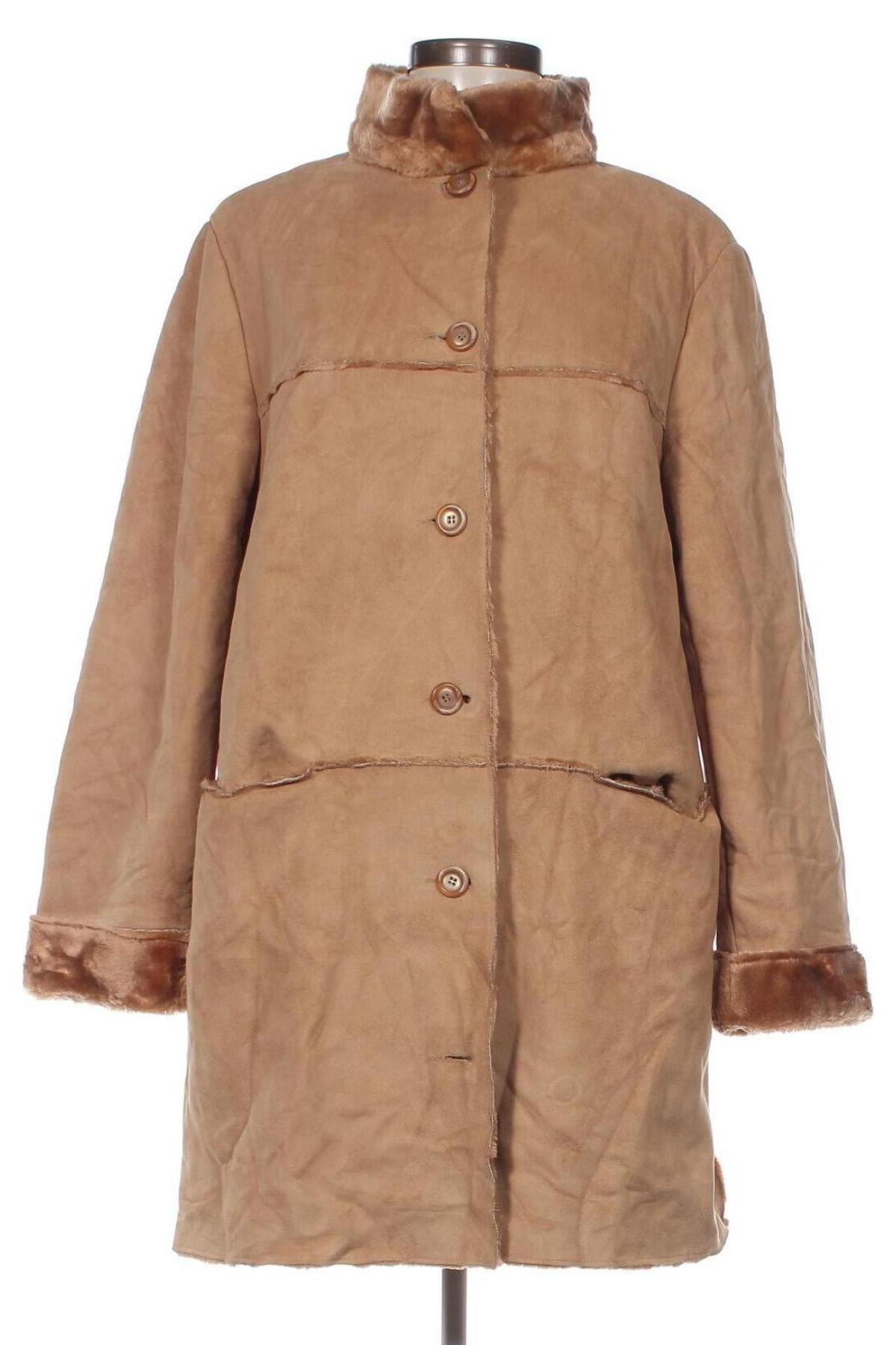 Palton de femei, Mărime L, Culoare Bej, Preț 31,68 Lei