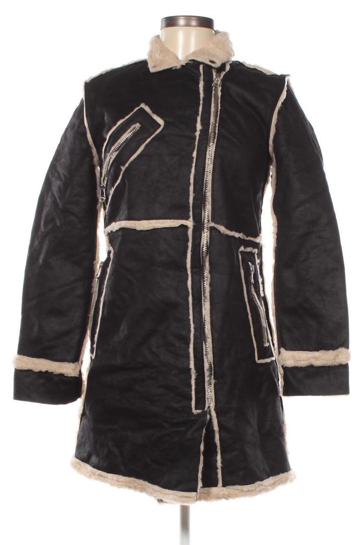 Дамско палто, Размер S, Цвят Черен, Цена 32,10 лв.