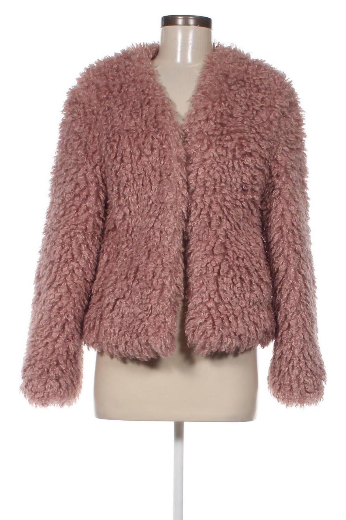 Γυναικείο παλτό Bershka, Μέγεθος S, Χρώμα Ρόζ , Τιμή 23,17 €