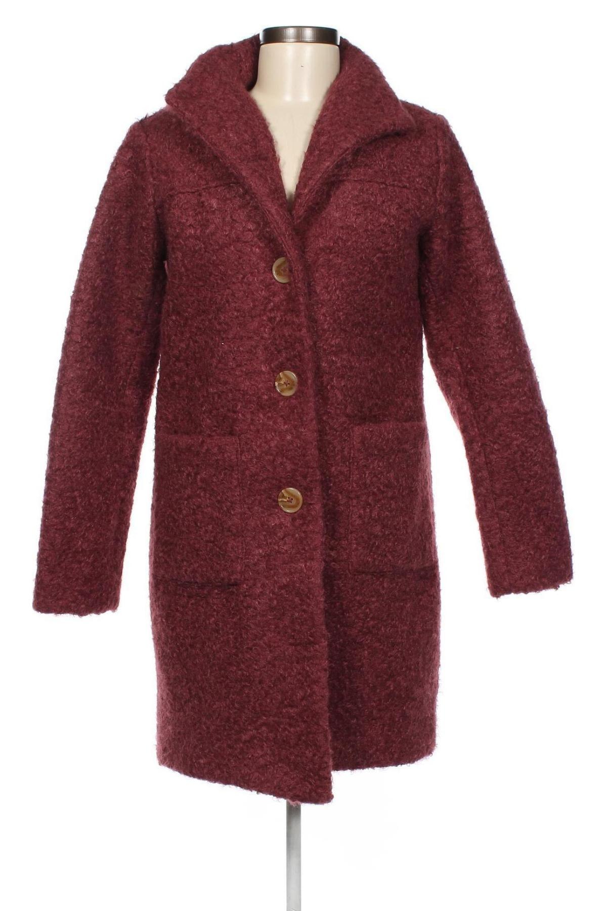 Дамско палто Bpc Bonprix Collection, Размер S, Цвят Червен, Цена 37,45 лв.