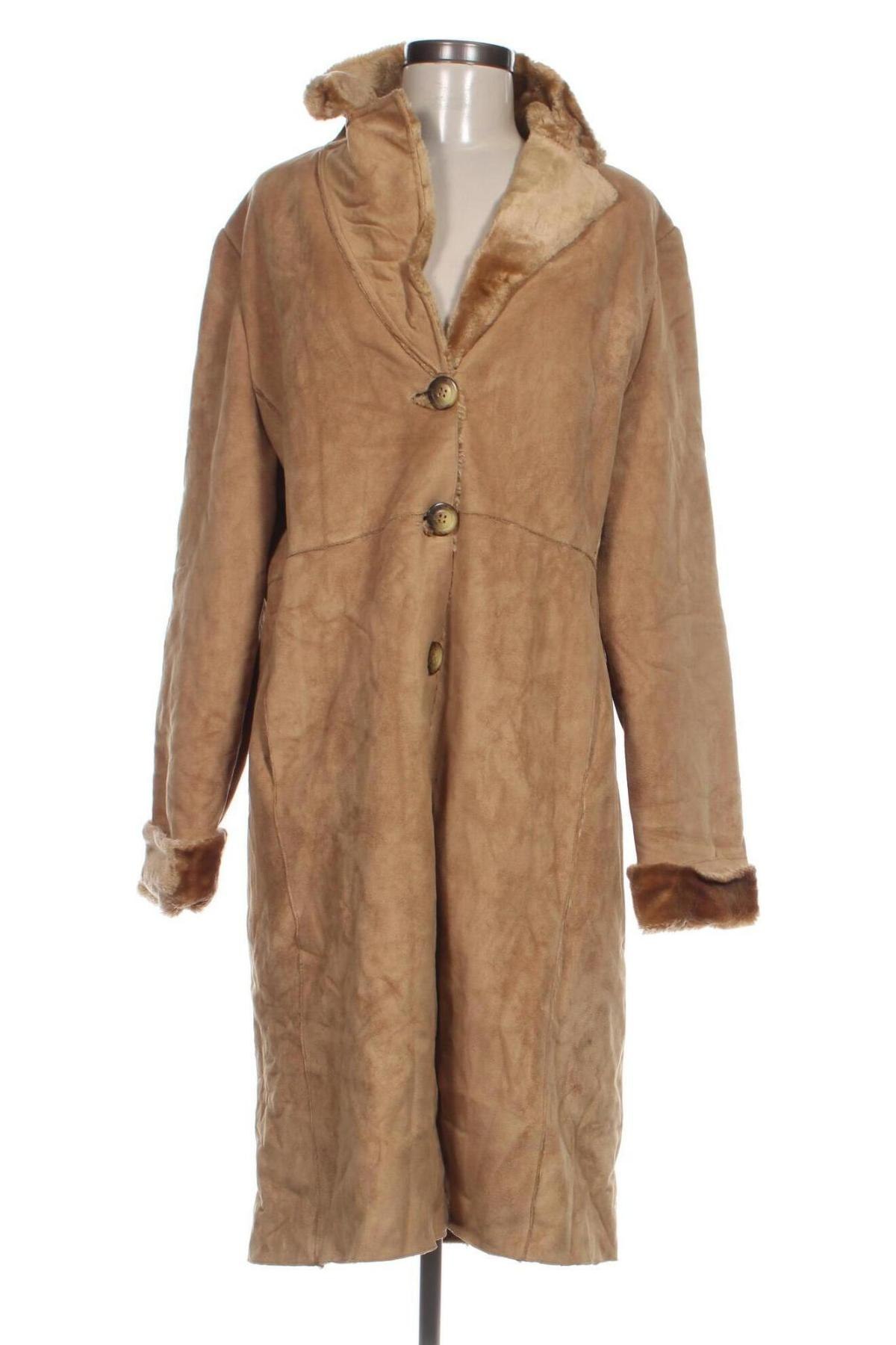 Дамско палто Cortefiel, Размер M, Цвят Бежов, Цена 22,40 лв.