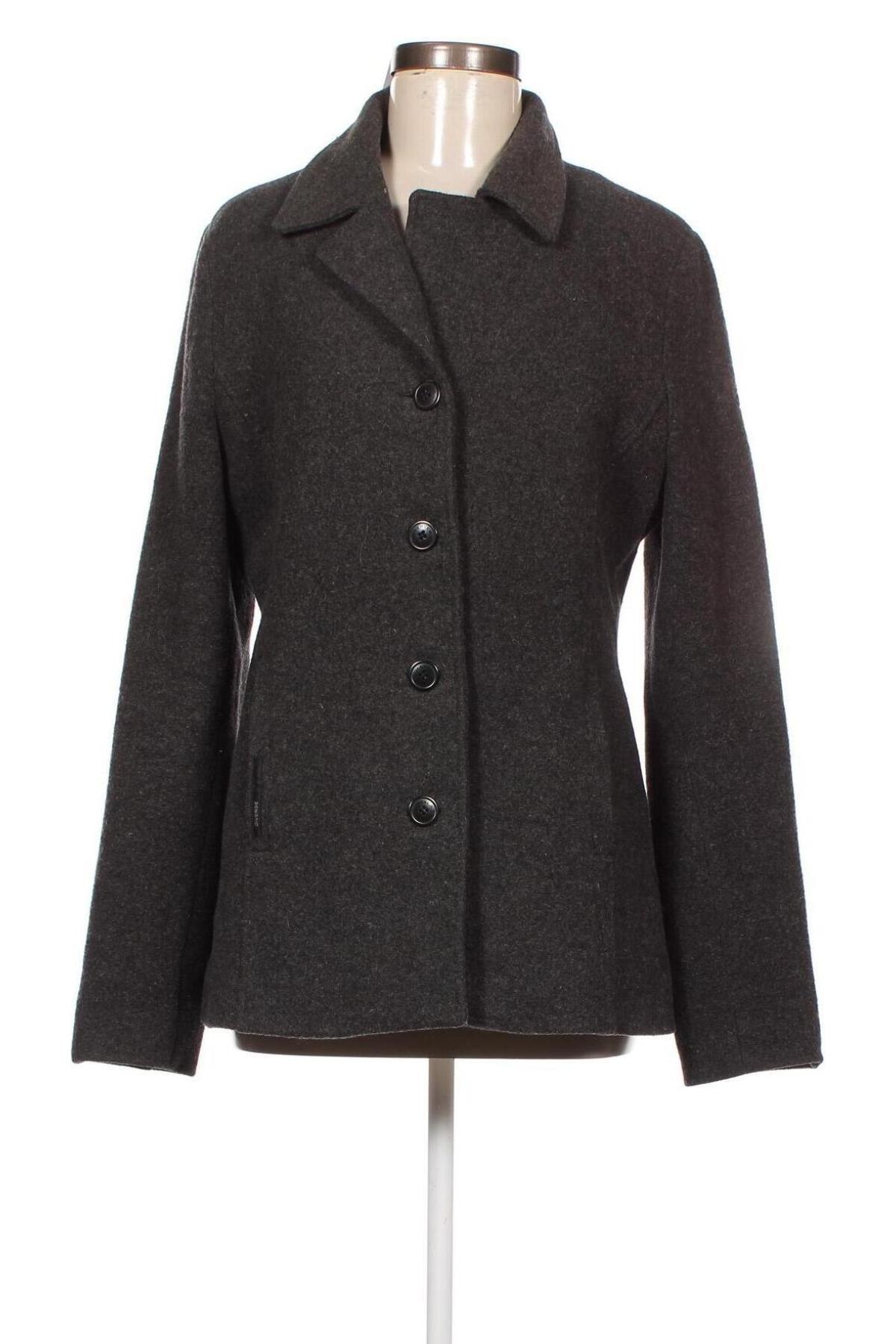 Дамско палто Diverse, Размер M, Цвят Сив, Цена 32,10 лв.