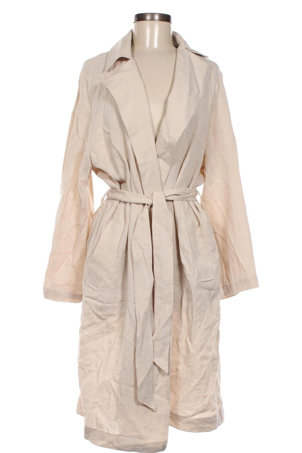 Palton de femei H&M, Mărime S, Culoare Ecru, Preț 58,95 Lei