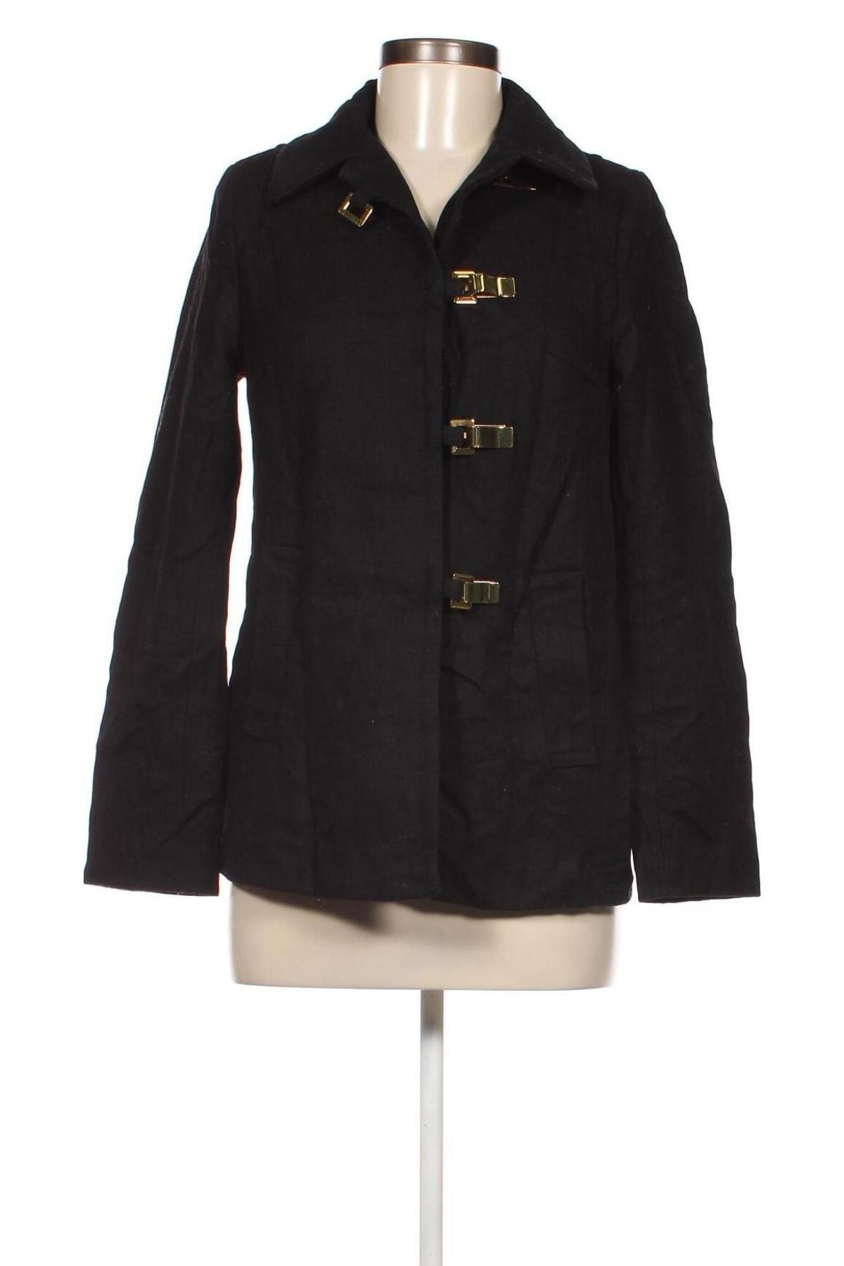Palton de femei H&M, Mărime S, Culoare Negru, Preț 210,53 Lei