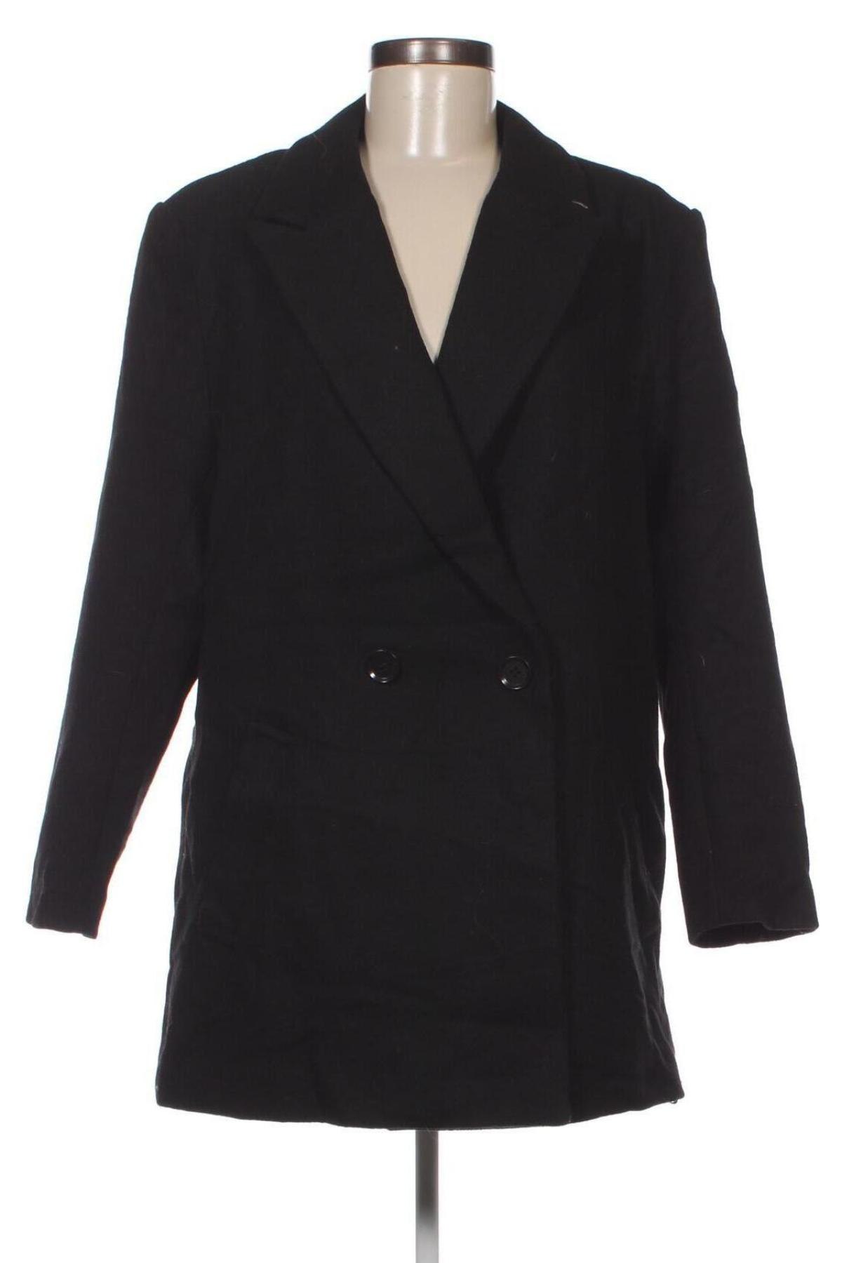 Дамско палто H&M Divided, Размер M, Цвят Черен, Цена 13,91 лв.
