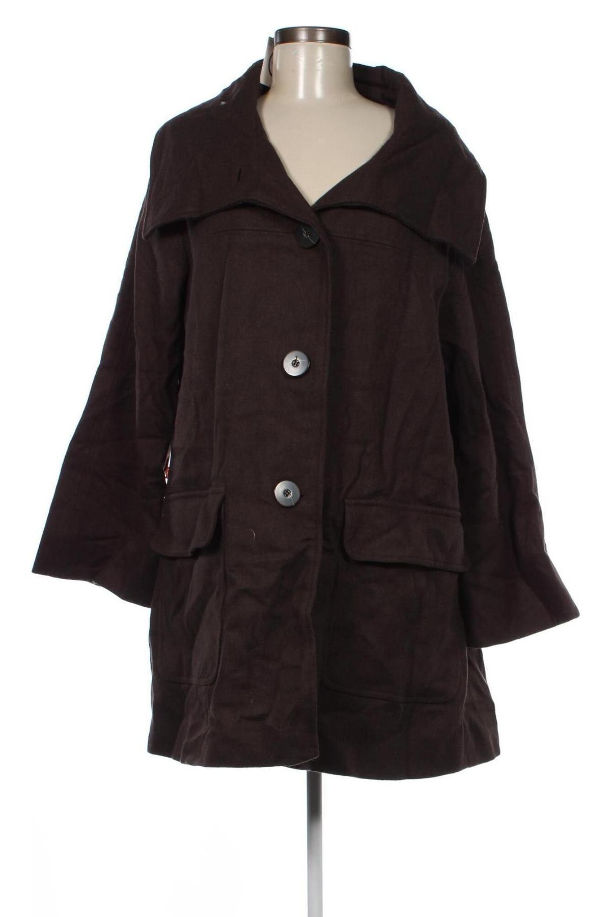 Γυναικείο παλτό Jackpot, Μέγεθος XL, Χρώμα Καφέ, Τιμή 23,17 €