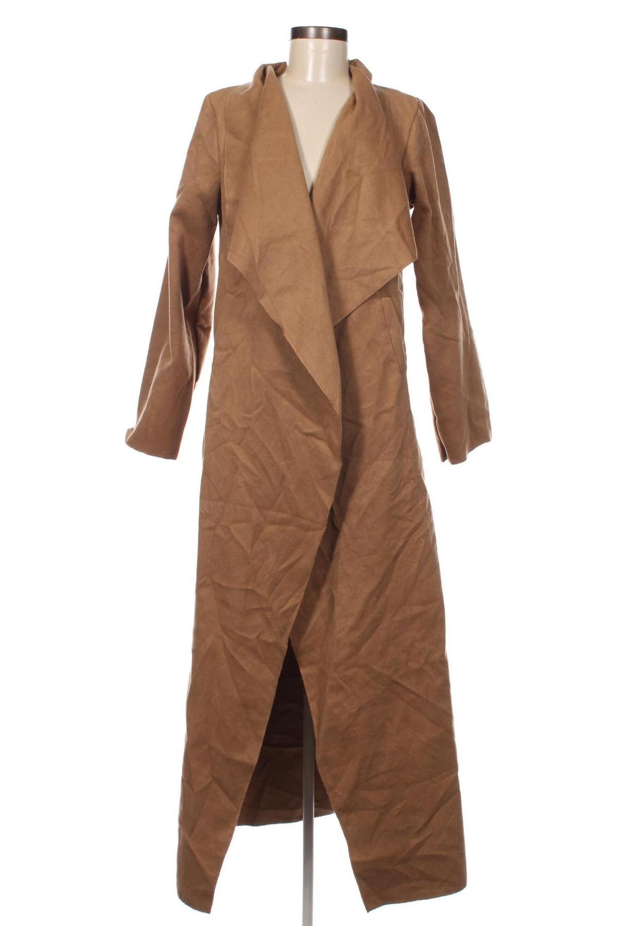 Дамско палто Made In Italy, Размер M, Цвят Кафяв, Цена 18,56 лв.