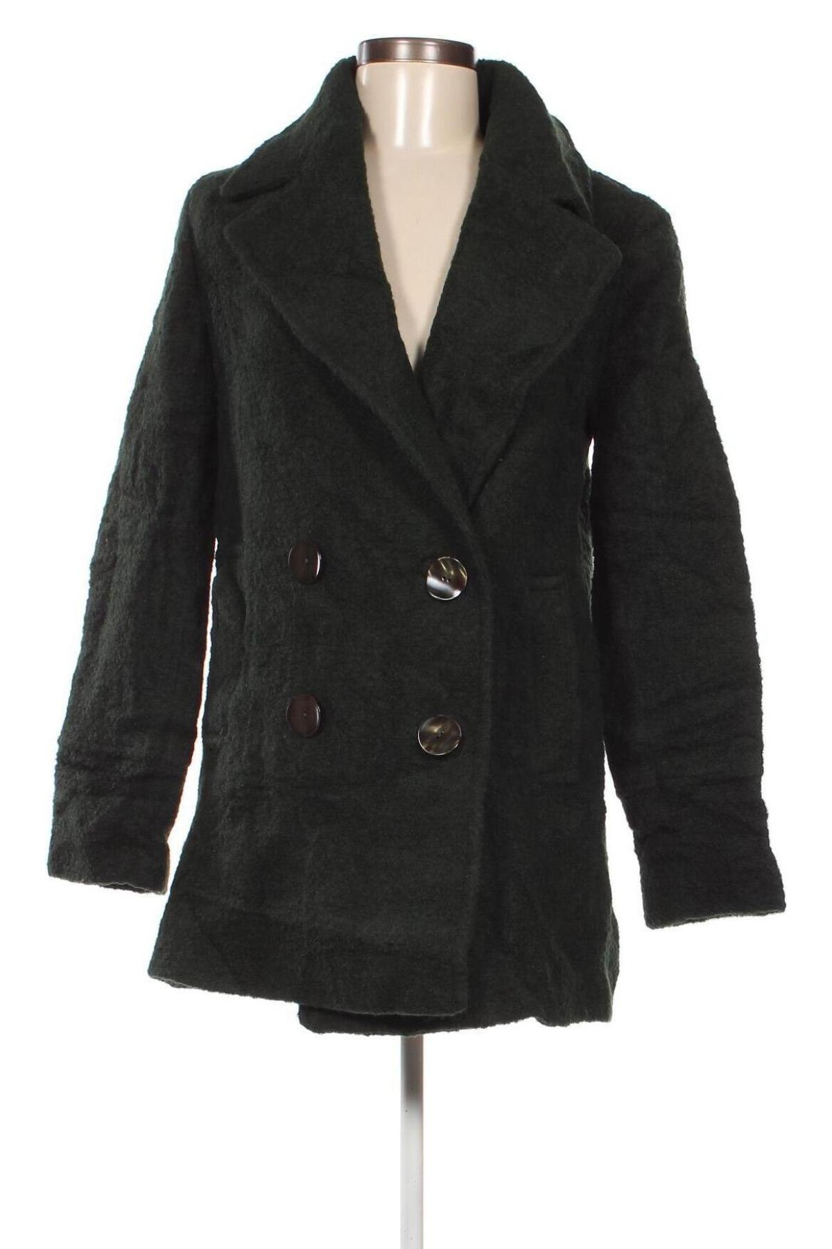 Dámsky kabát  Massimo Dutti, Veľkosť S, Farba Zelená, Cena  33,39 €