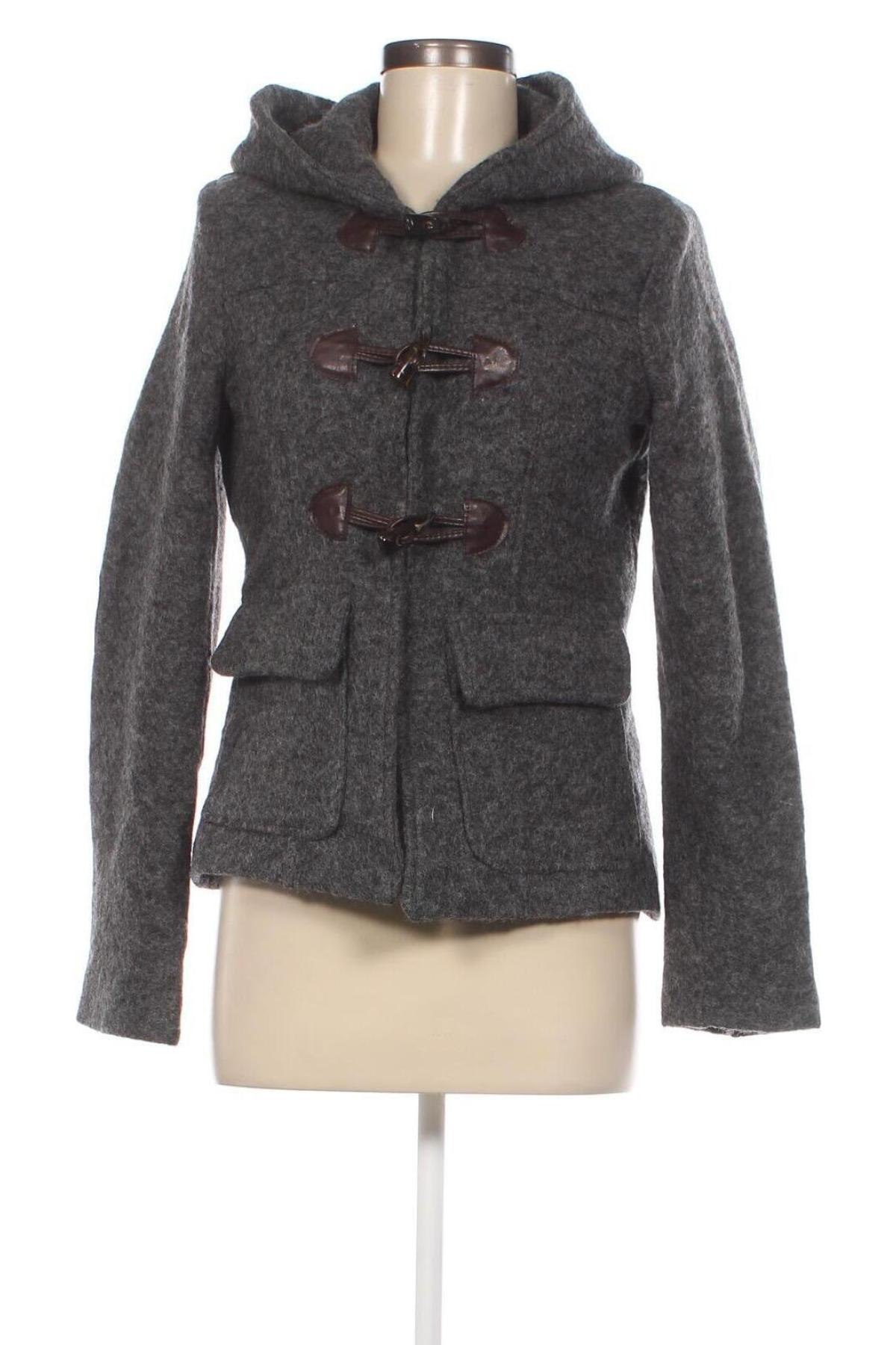 Γυναικείο παλτό Miss Miss, Μέγεθος L, Χρώμα Γκρί, Τιμή 9,65 €