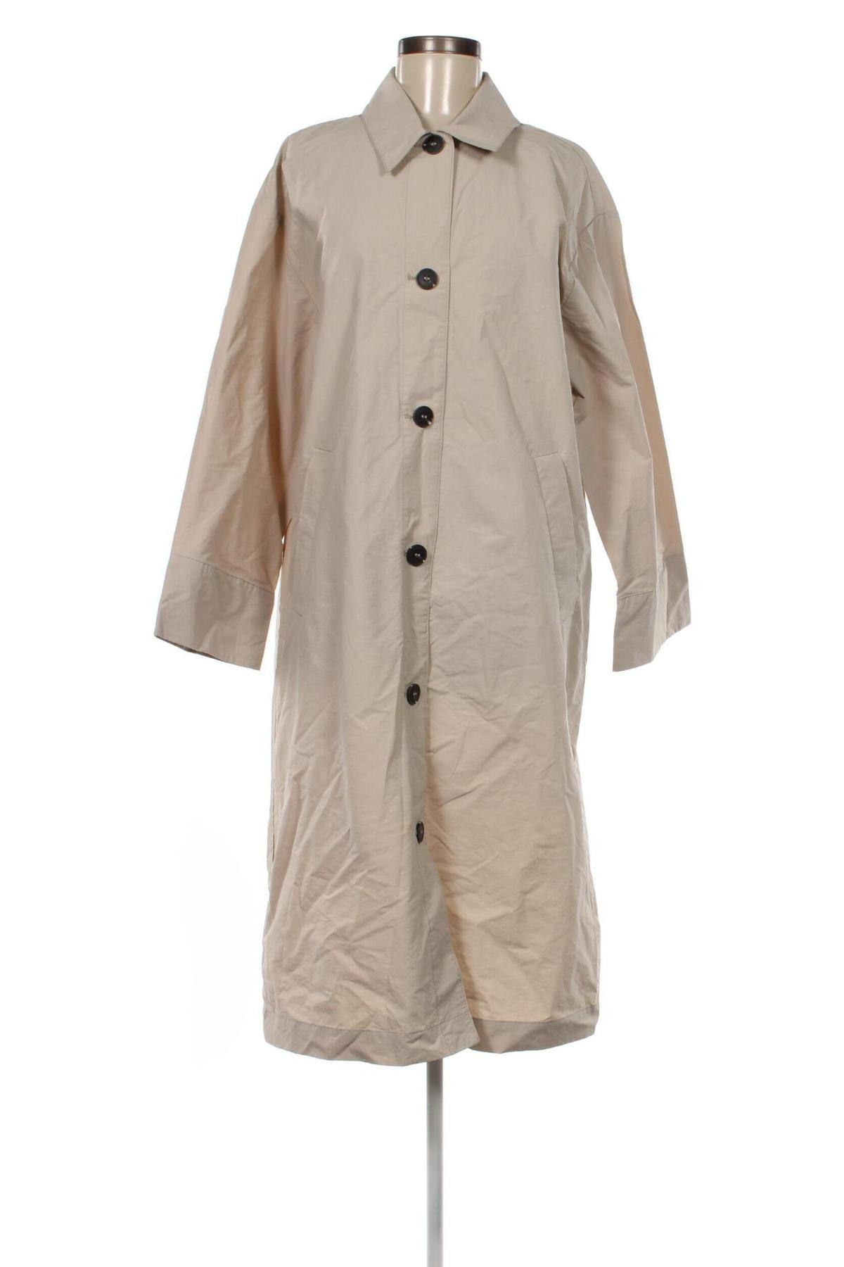 Дамско палто Monki, Размер M, Цвят Бежов, Цена 34,88 лв.