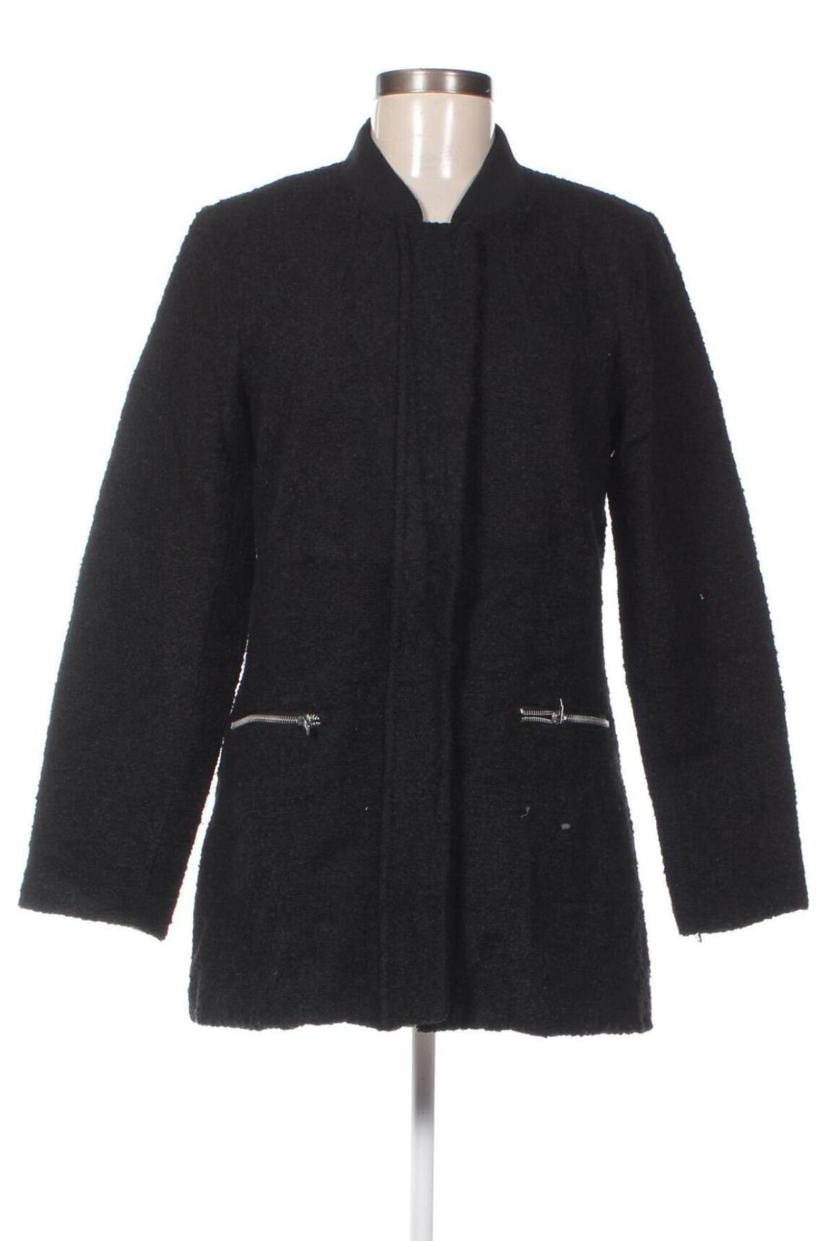 Дамско палто Moodo, Размер M, Цвят Черен, Цена 25,87 лв.
