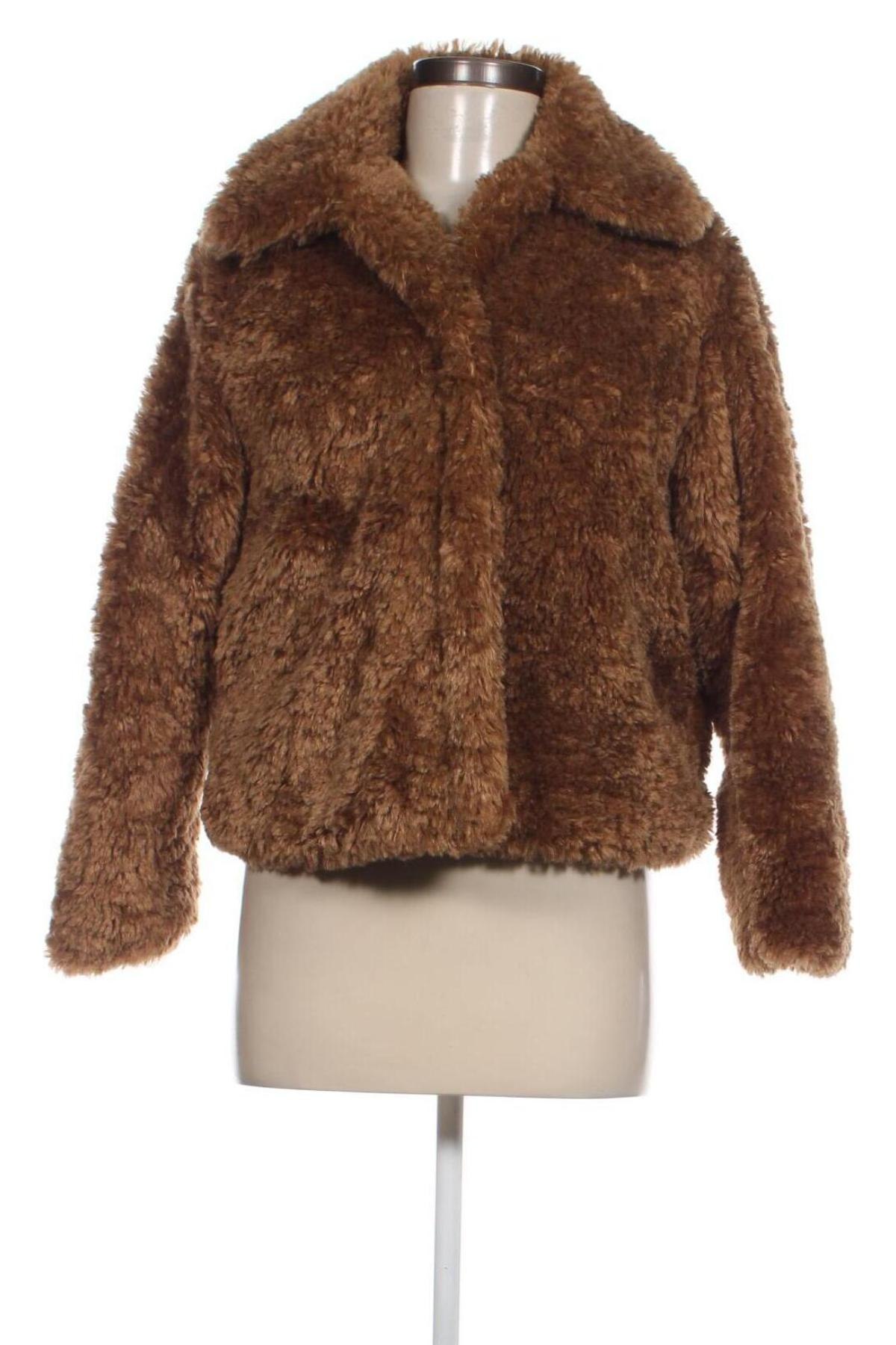 Дамско палто New Look, Размер M, Цвят Кафяв, Цена 32,10 лв.