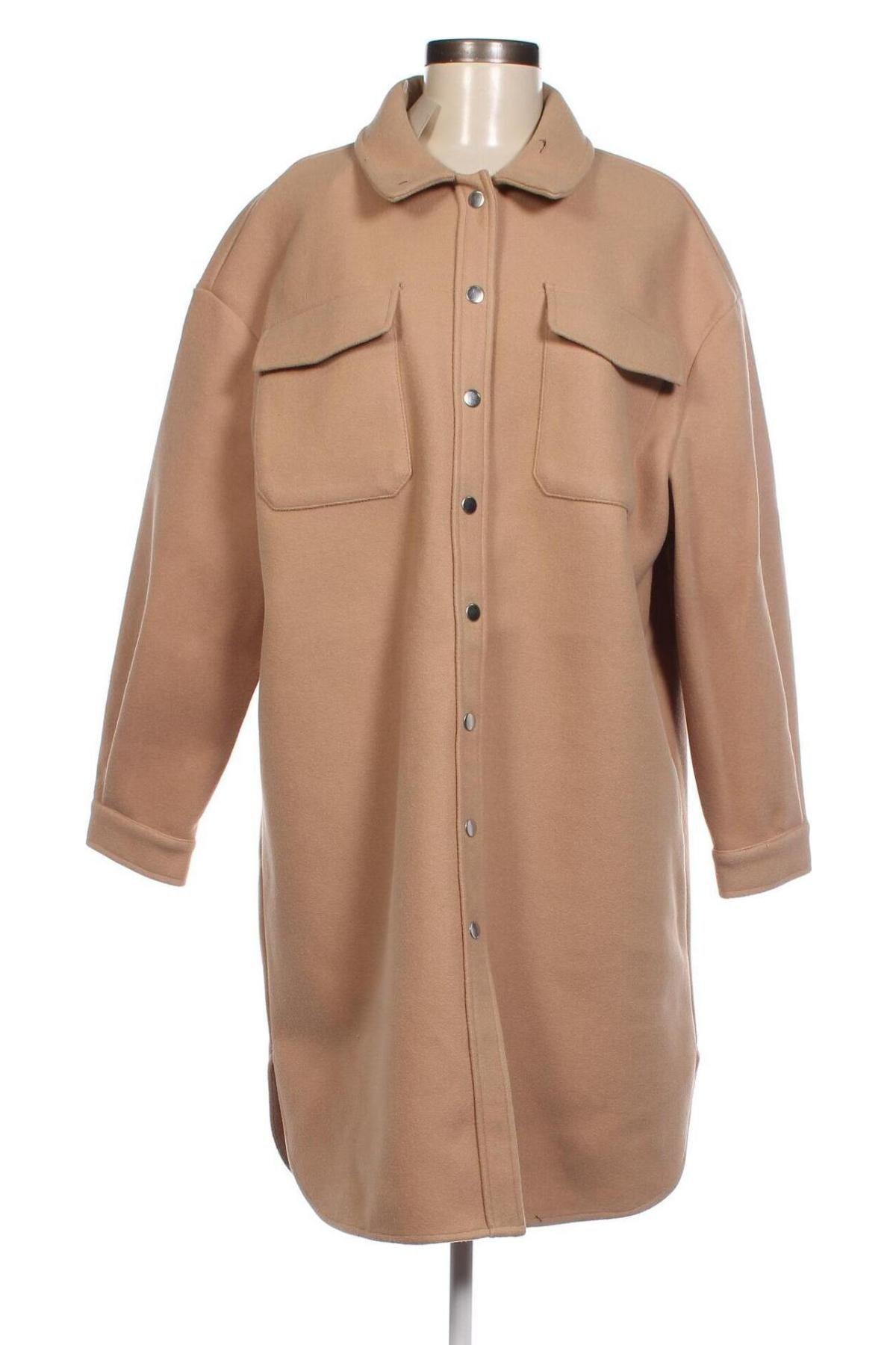 Γυναικείο παλτό ONLY, Μέγεθος M, Χρώμα  Μπέζ, Τιμή 21,55 €