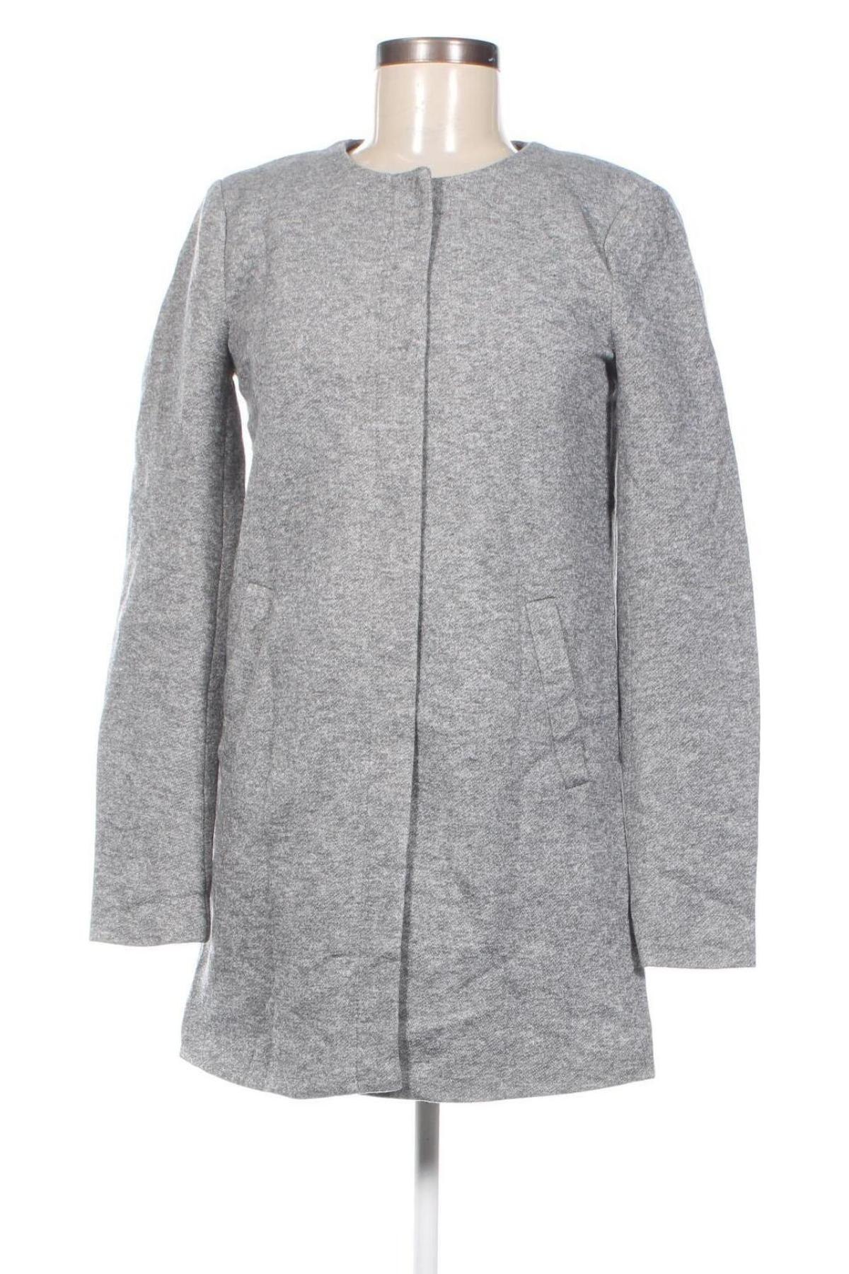 Γυναικείο παλτό ONLY, Μέγεθος XS, Χρώμα Γκρί, Τιμή 5,26 €