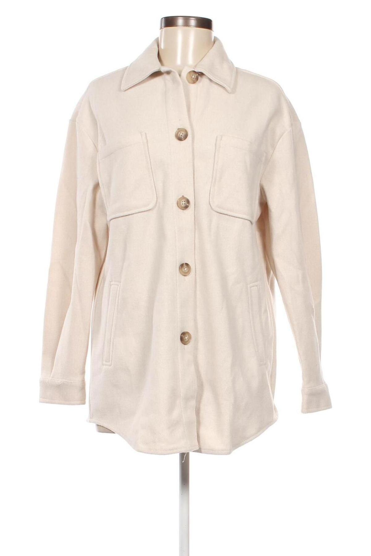 Γυναικείο παλτό VILA, Μέγεθος XS, Χρώμα Εκρού, Τιμή 18,61 €