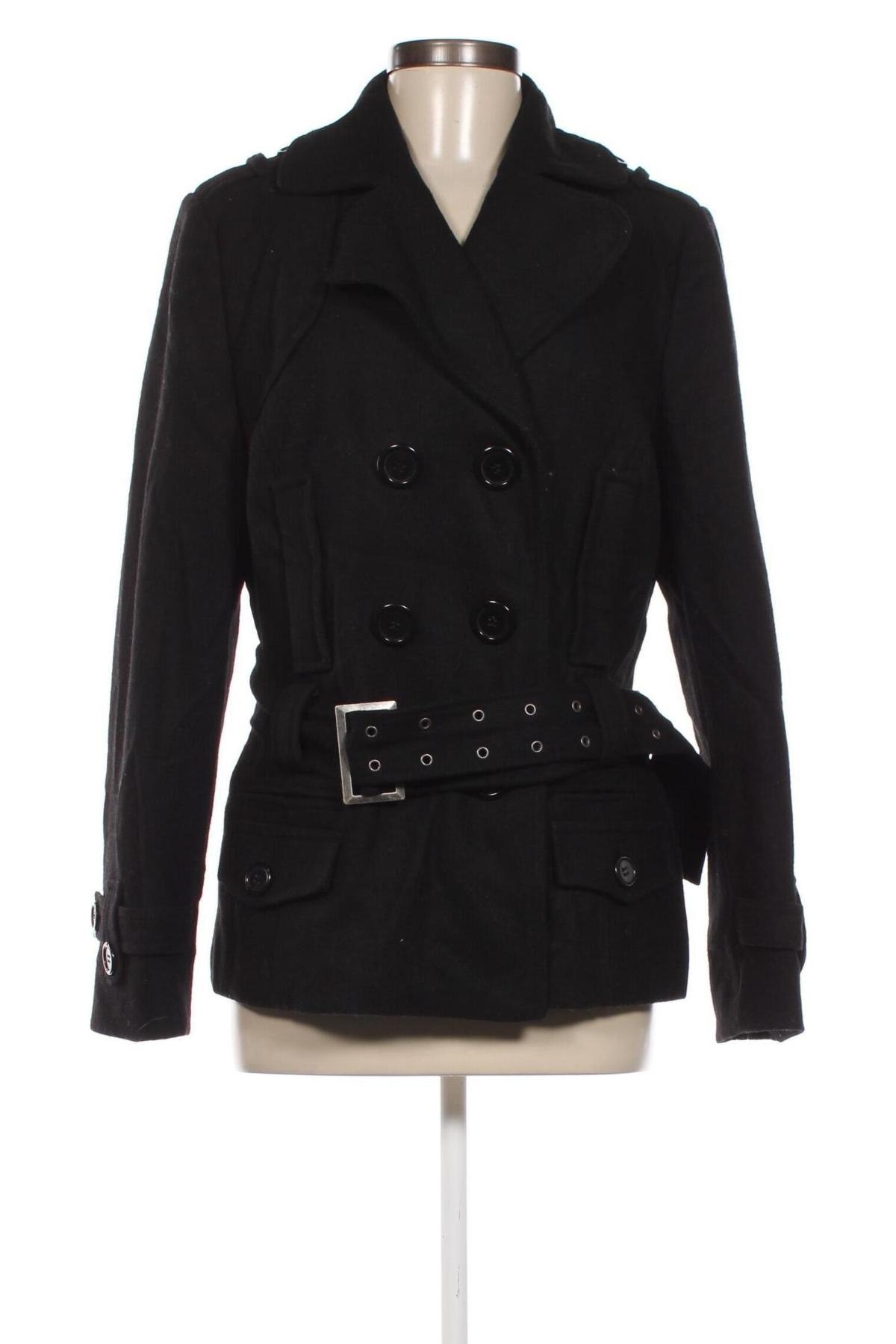 Дамско палто Yessica, Размер M, Цвят Черен, Цена 13,91 лв.
