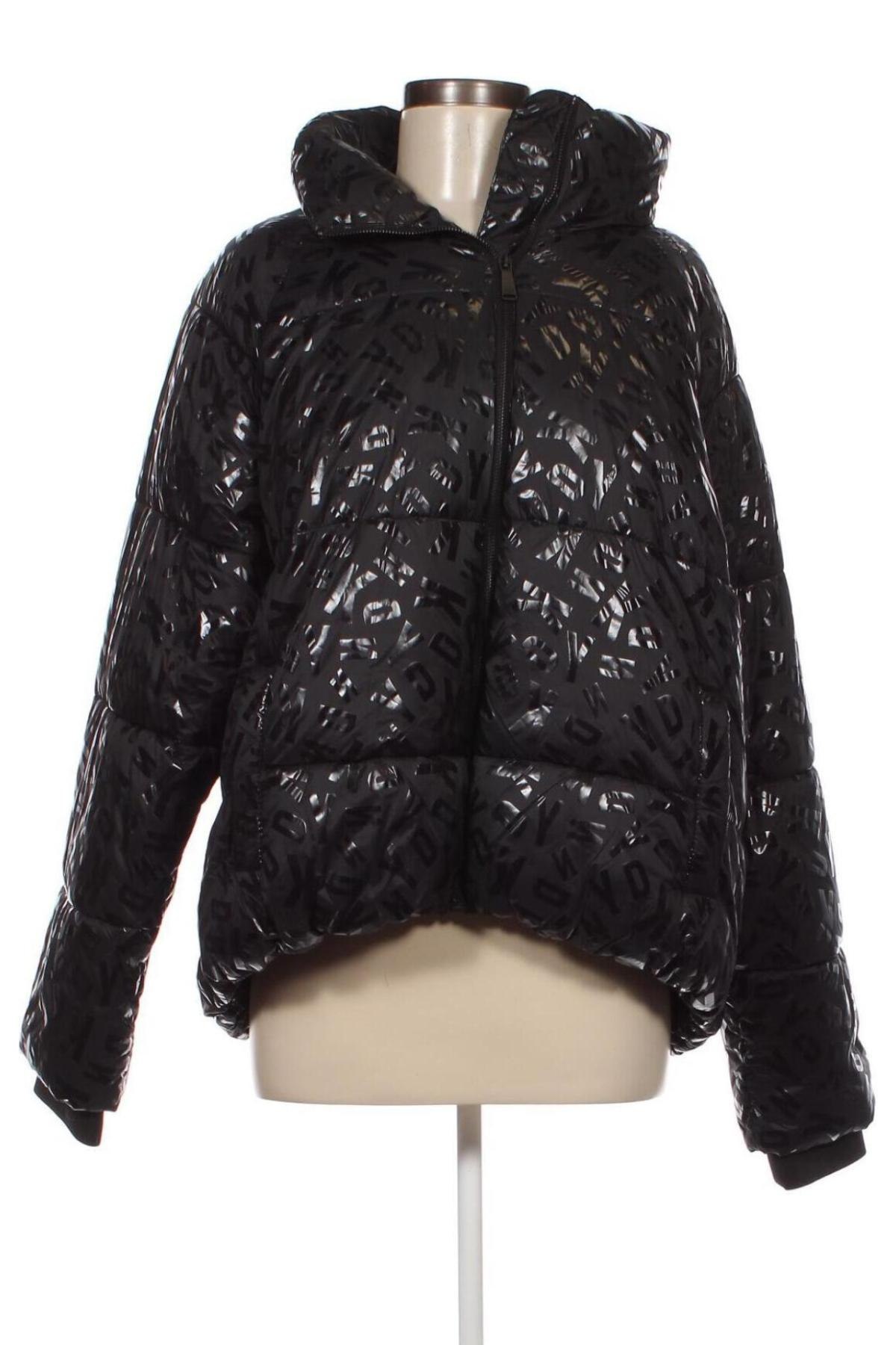 Γυναικείο μπουφάν DKNY, Μέγεθος L, Χρώμα Μαύρο, Τιμή 182,99 €