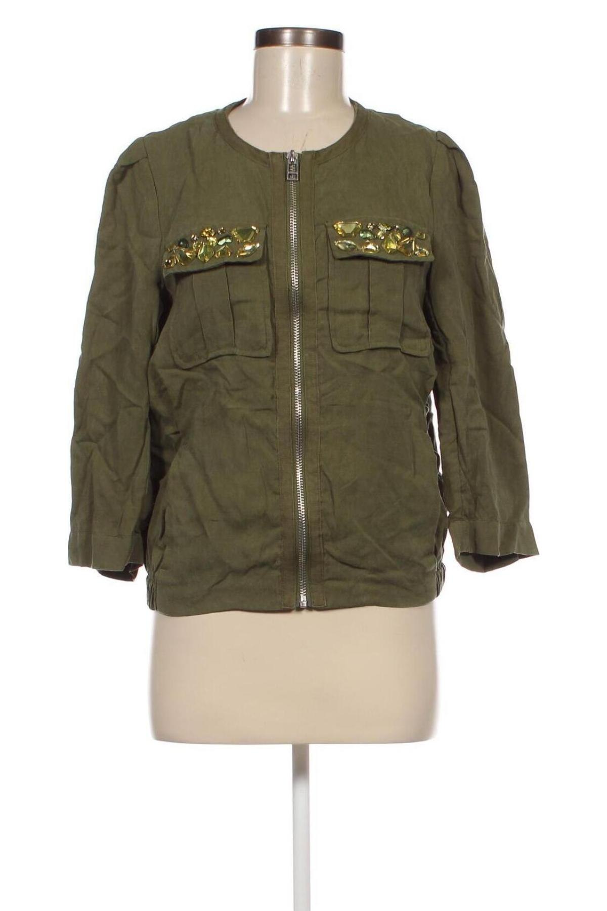 Γυναικείο μπουφάν H&M Conscious Collection, Μέγεθος XS, Χρώμα Πράσινο, Τιμή 7,13 €