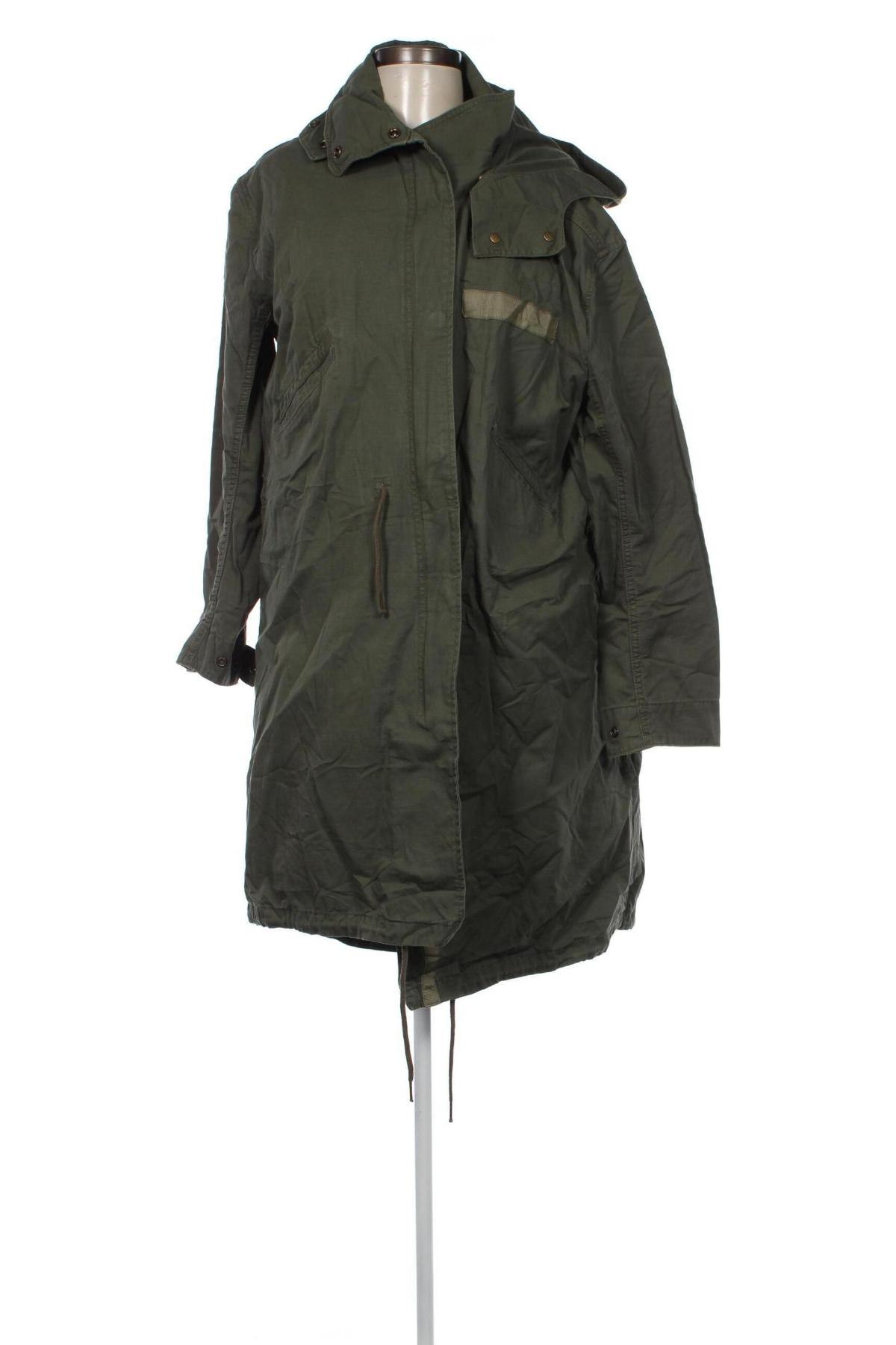 Γυναικείο μπουφάν H&M L.O.G.G., Μέγεθος L, Χρώμα Πράσινο, Τιμή 10,76 €