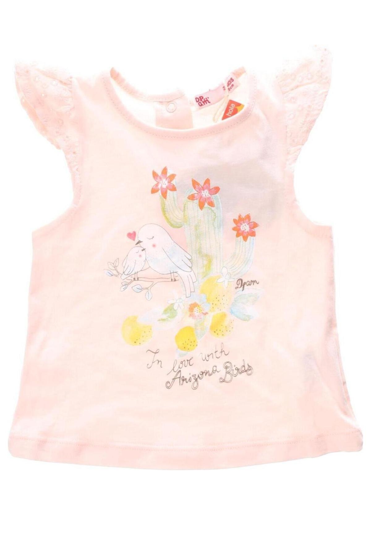 Παιδική μπλούζα Dp...am, Μέγεθος 2-3m/ 56-62 εκ., Χρώμα Ρόζ , Τιμή 5,83 €