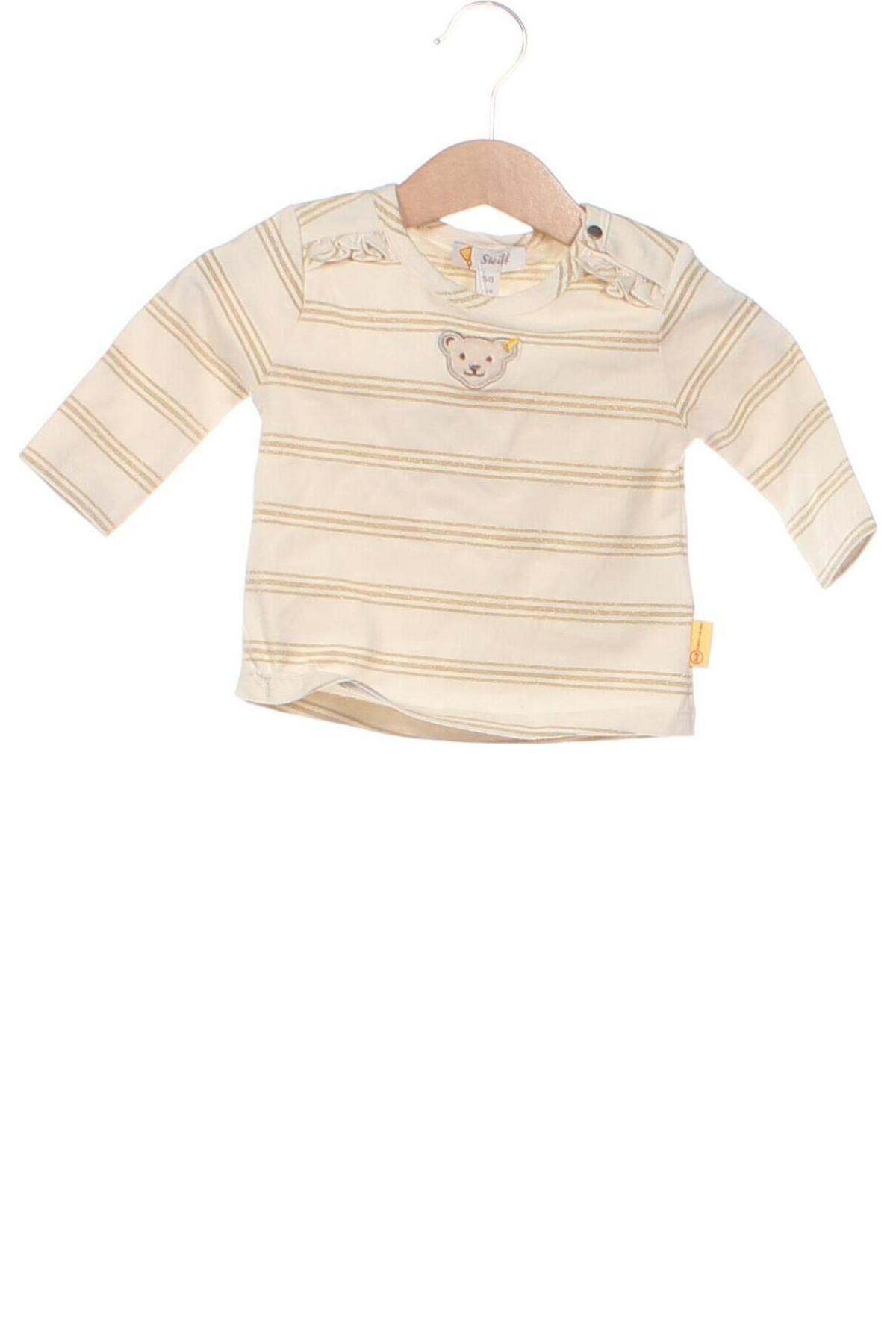 Kinder Shirt Steiff, Größe 1-2m/ 50-56 cm, Farbe Ecru, Preis 7,07 €