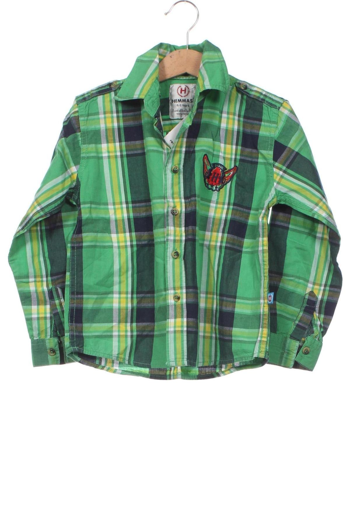 Dětská košile , Velikost 4-5y/ 110-116 cm, Barva Zelená, Cena  198,00 Kč