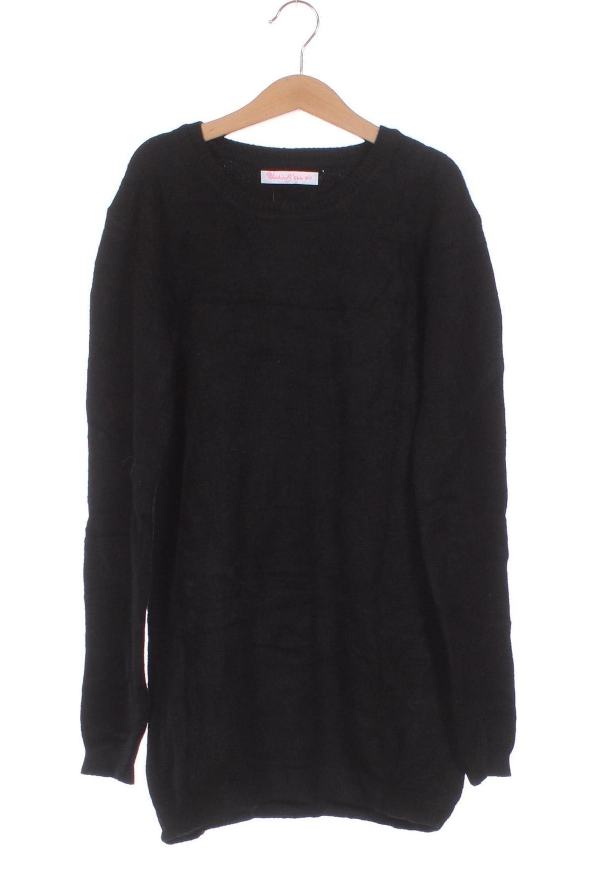 Детски пуловер, Размер 15-18y/ 170-176 см, Цвят Черен, Цена 8,70 лв.