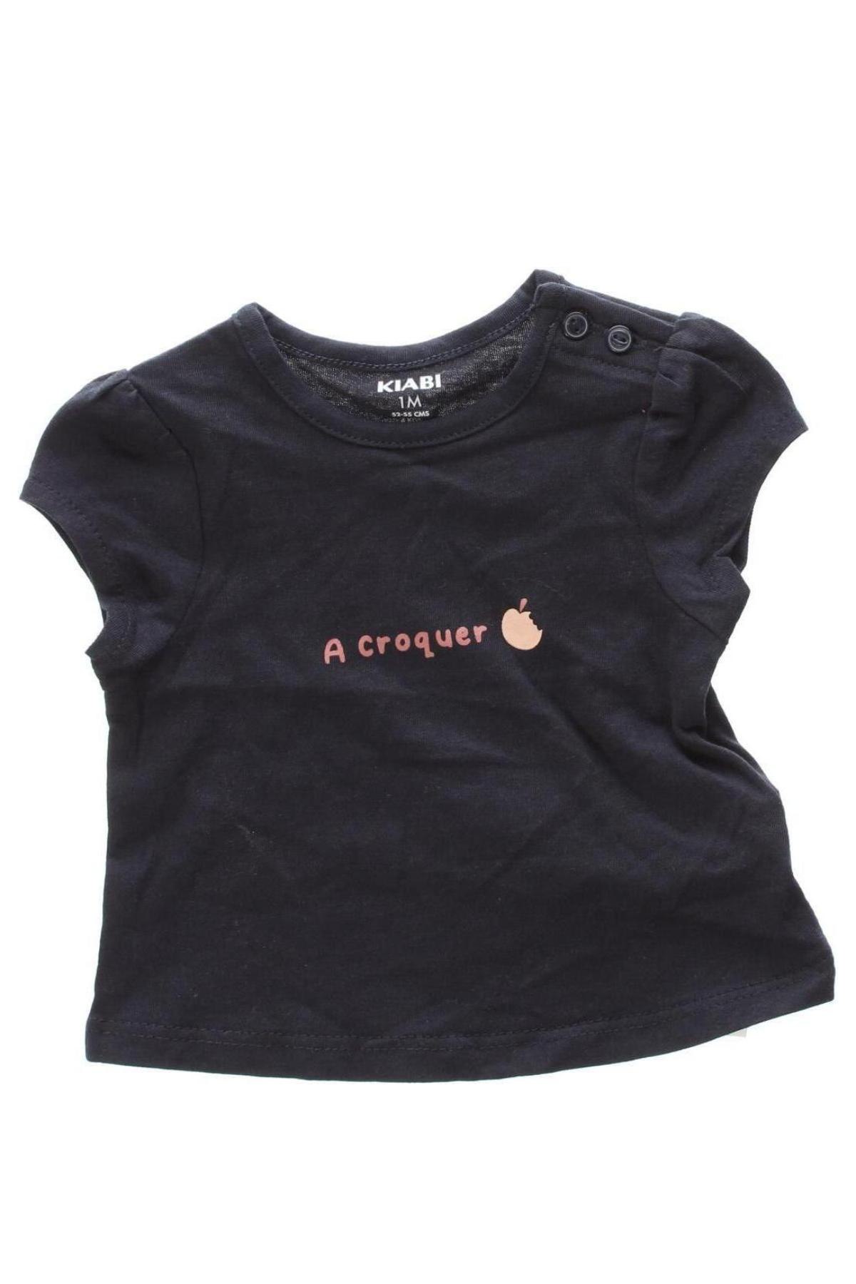 Παιδικό μπλουζάκι Kiabi, Μέγεθος 1-2m/ 50-56 εκ., Χρώμα Μπλέ, Τιμή 4,08 €