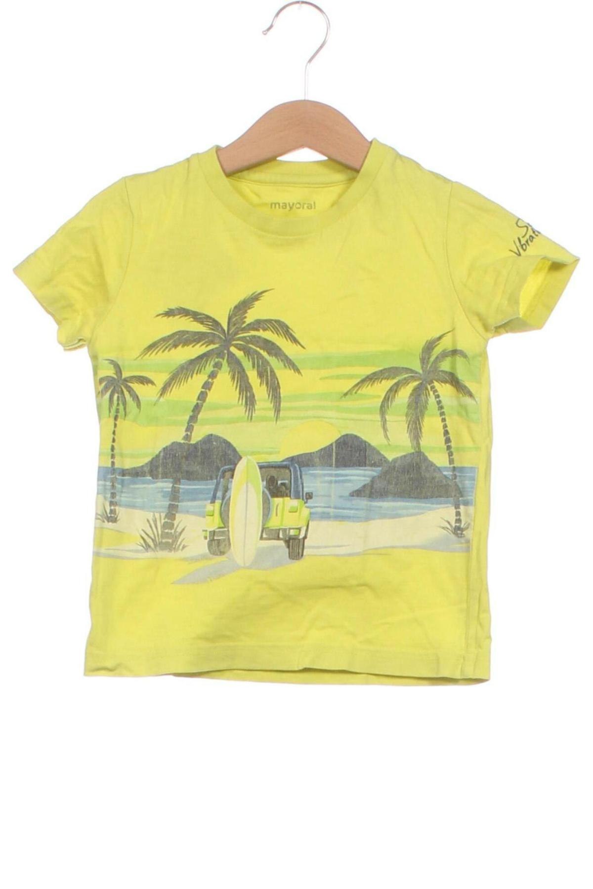 Tricou pentru copii Mayoral, Mărime 18-24m/ 86-98 cm, Culoare Galben, Preț 80,00 Lei