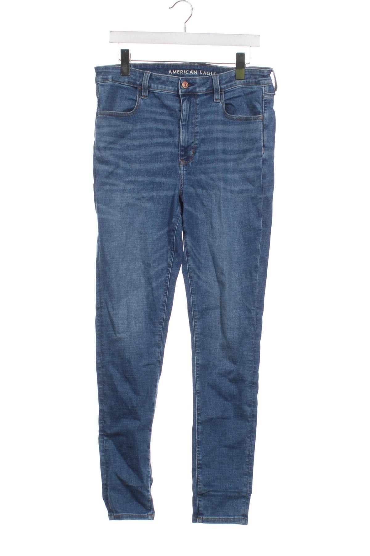 Dziecięce jeansy American Eagle, Rozmiar 13-14y/ 164-168 cm, Kolor Niebieski, Cena 56,13 zł
