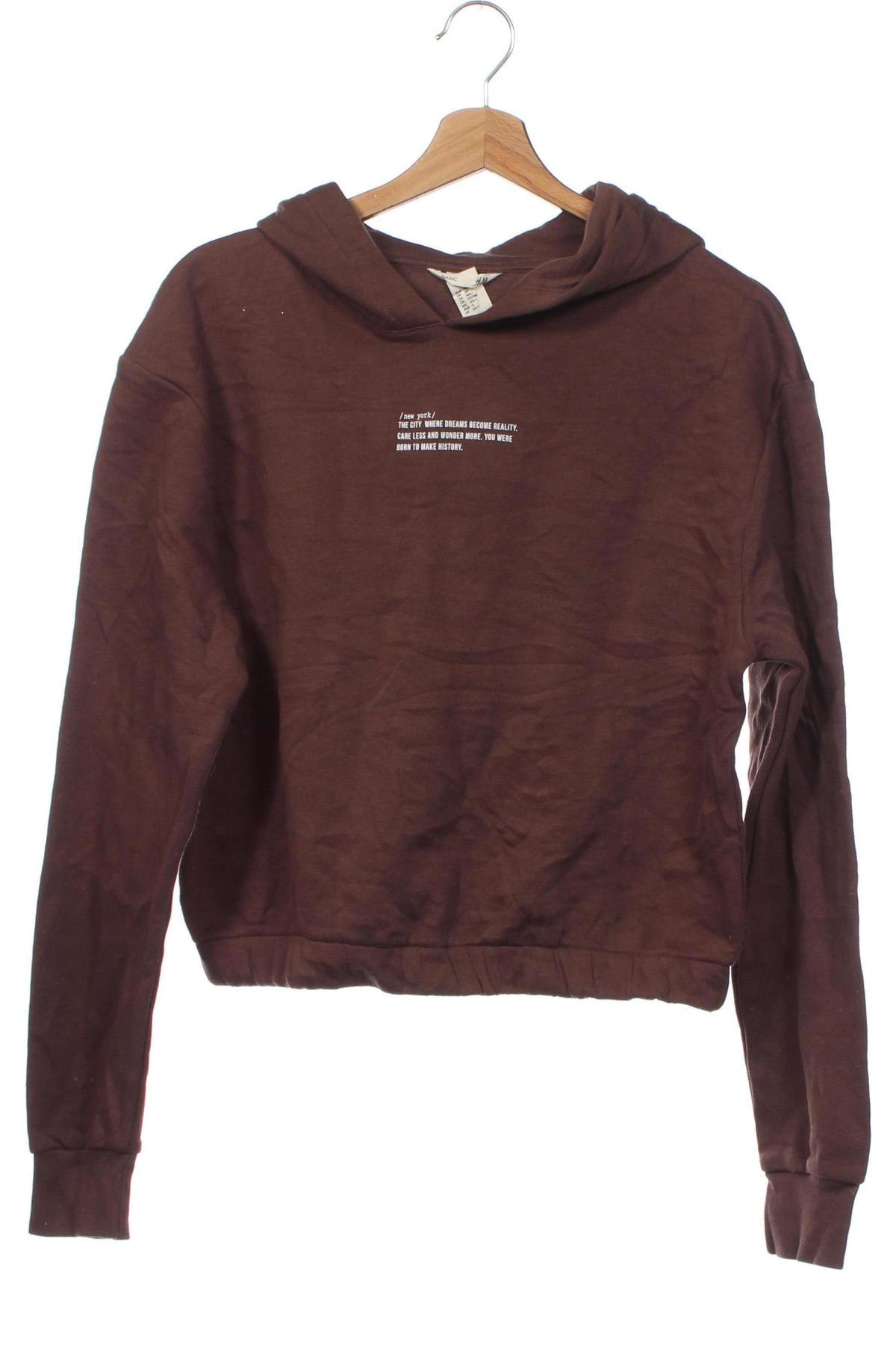 Kinder Sweatshirts H&M, Größe 14-15y/ 168-170 cm, Farbe Braun, Preis € 3,62