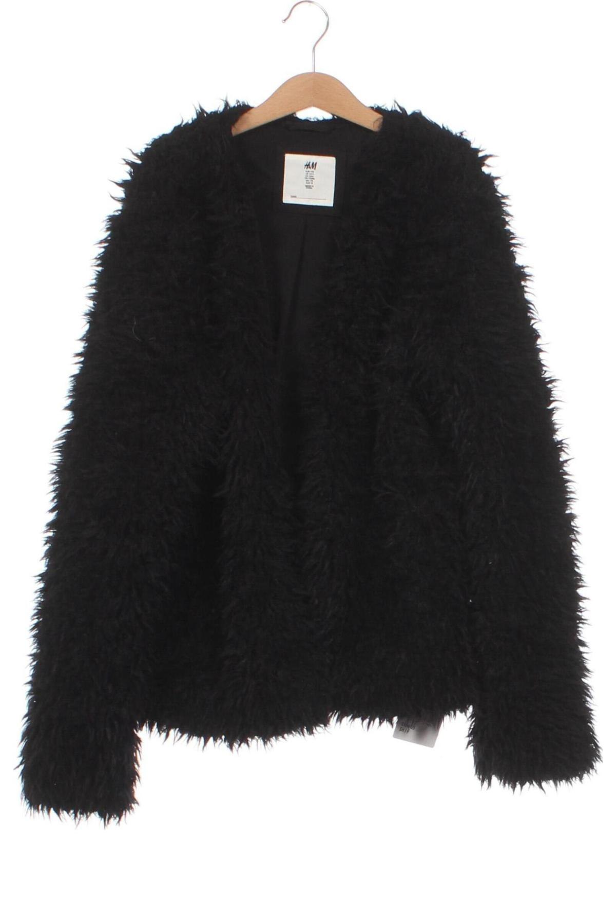 Dětský kabát  H&M, Velikost 14-15y/ 168-170 cm, Barva Černá, Cena  224,00 Kč
