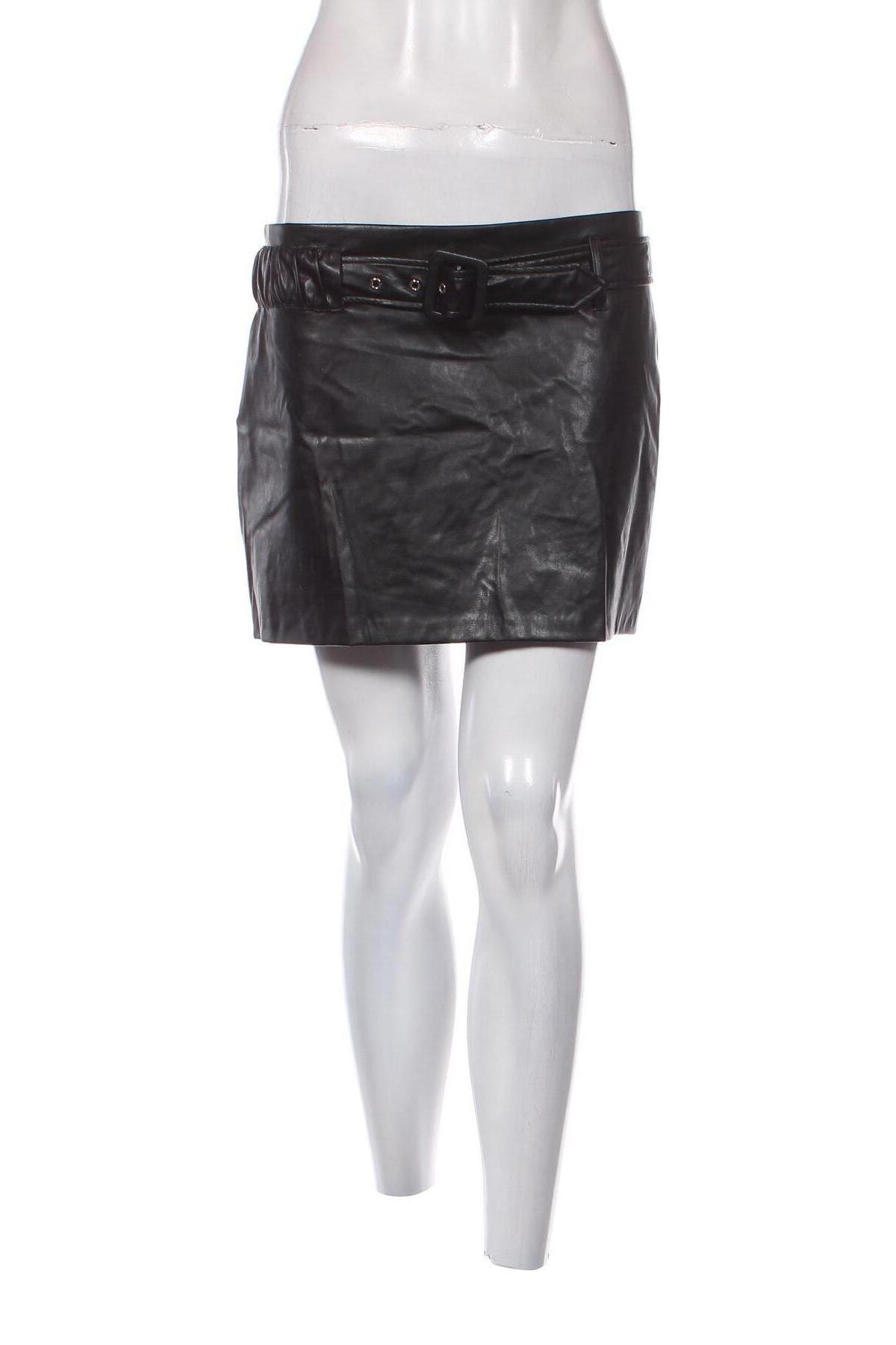 Kožená sukně  Zara, Velikost M, Barva Černá, Cena  684,00 Kč