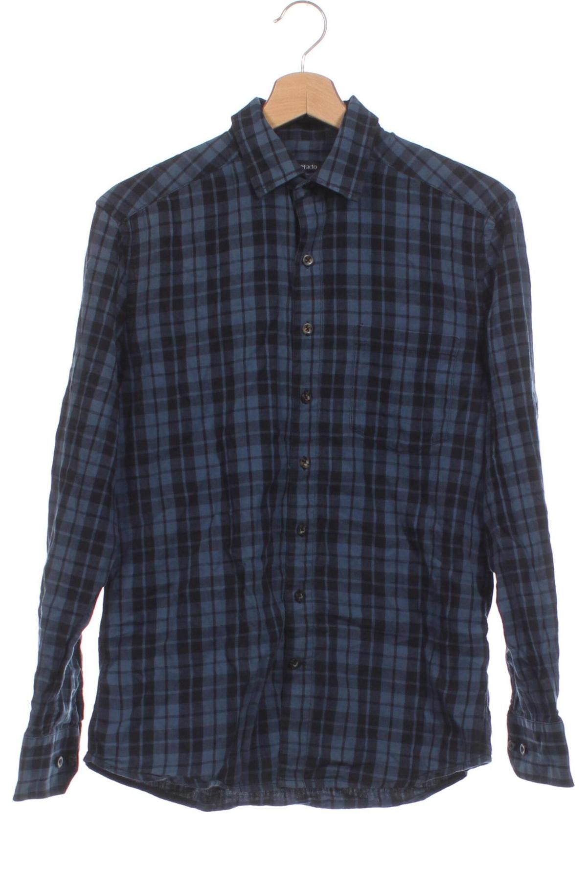 Ανδρικό πουκάμισο Defacto, Μέγεθος S, Χρώμα Πολύχρωμο, Τιμή 2,15 €