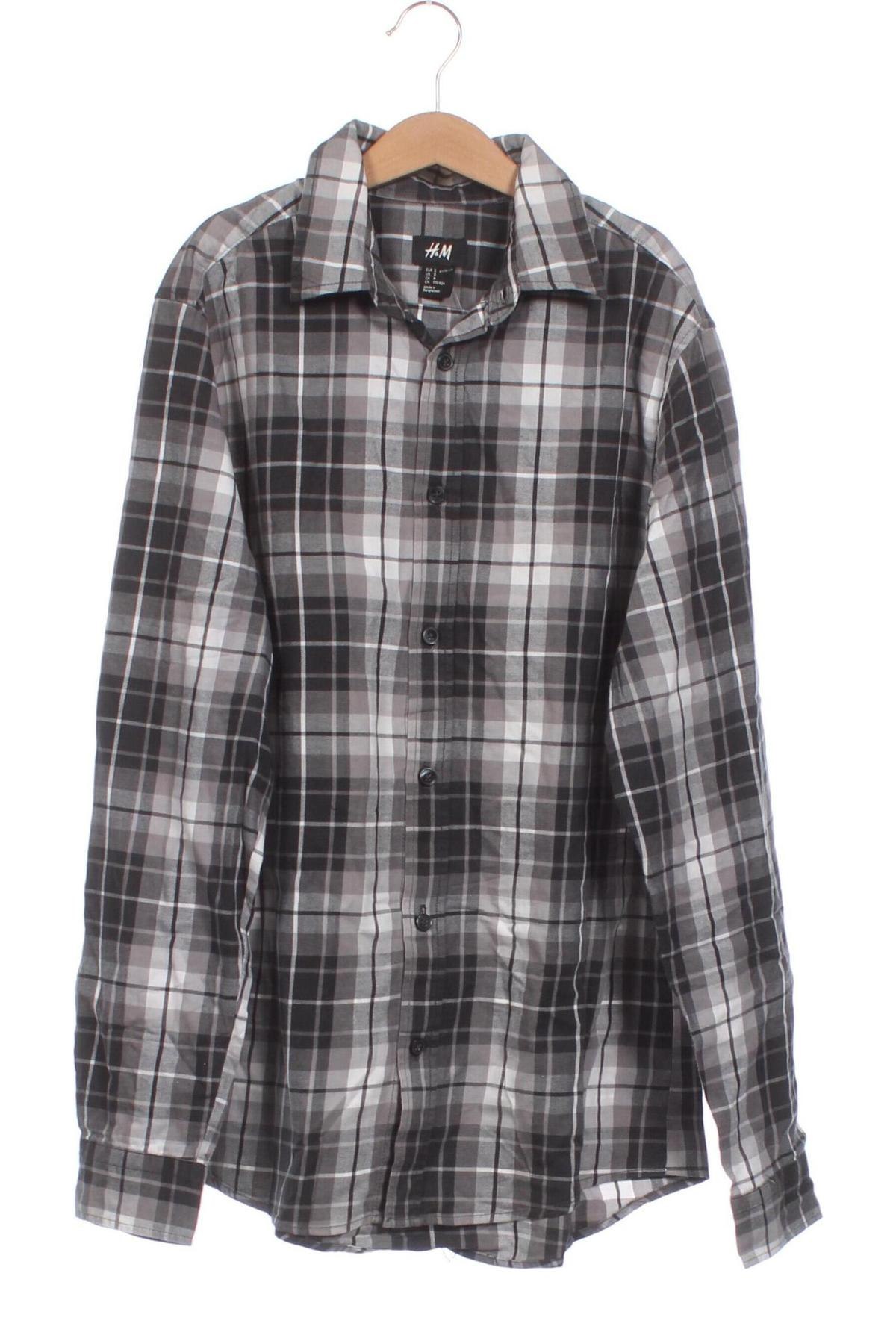 Ανδρικό πουκάμισο H&M, Μέγεθος S, Χρώμα Γκρί, Τιμή 2,87 €