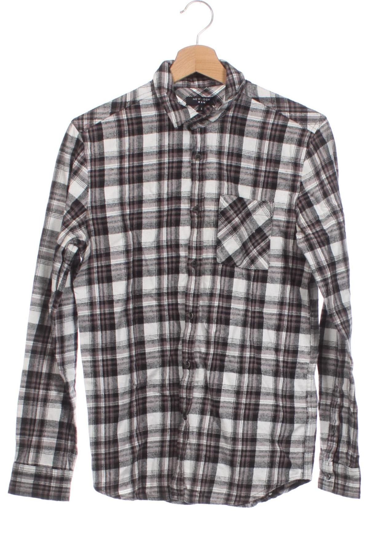 Ανδρικό πουκάμισο New Look, Μέγεθος S, Χρώμα Γκρί, Τιμή 2,15 €