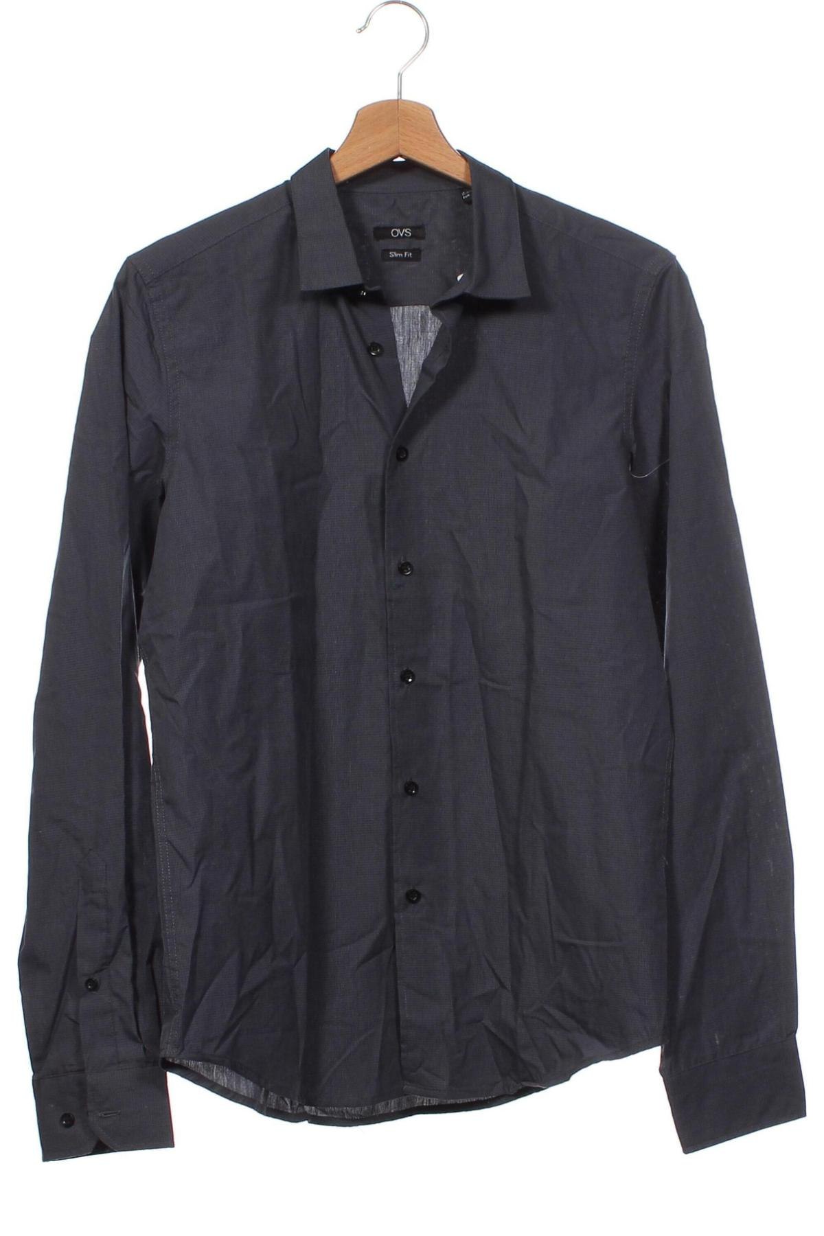 Herrenhemd Oviesse, Größe S, Farbe Grau, Preis € 23,71