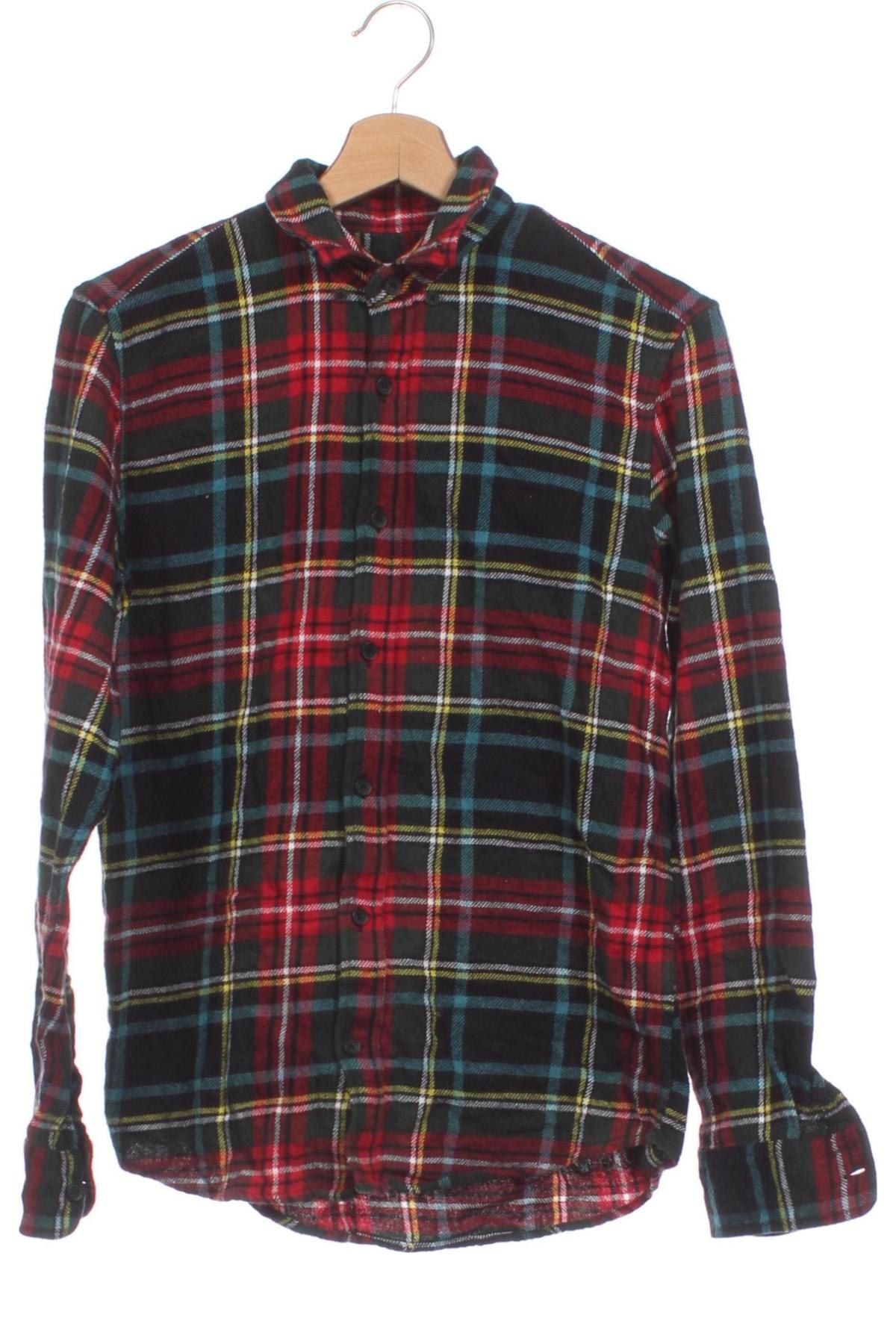 Мъжка риза Pull&Bear, Размер S, Цвят Многоцветен, Цена 4,06 лв.