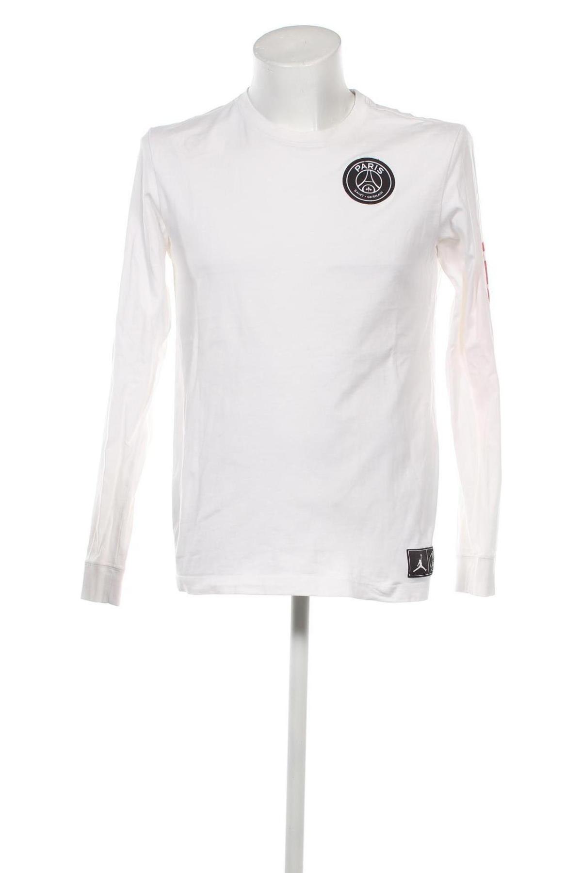 Herren Sport Shirt Air Jordan Nike, Größe M, Farbe Weiß, Preis 19,85 €