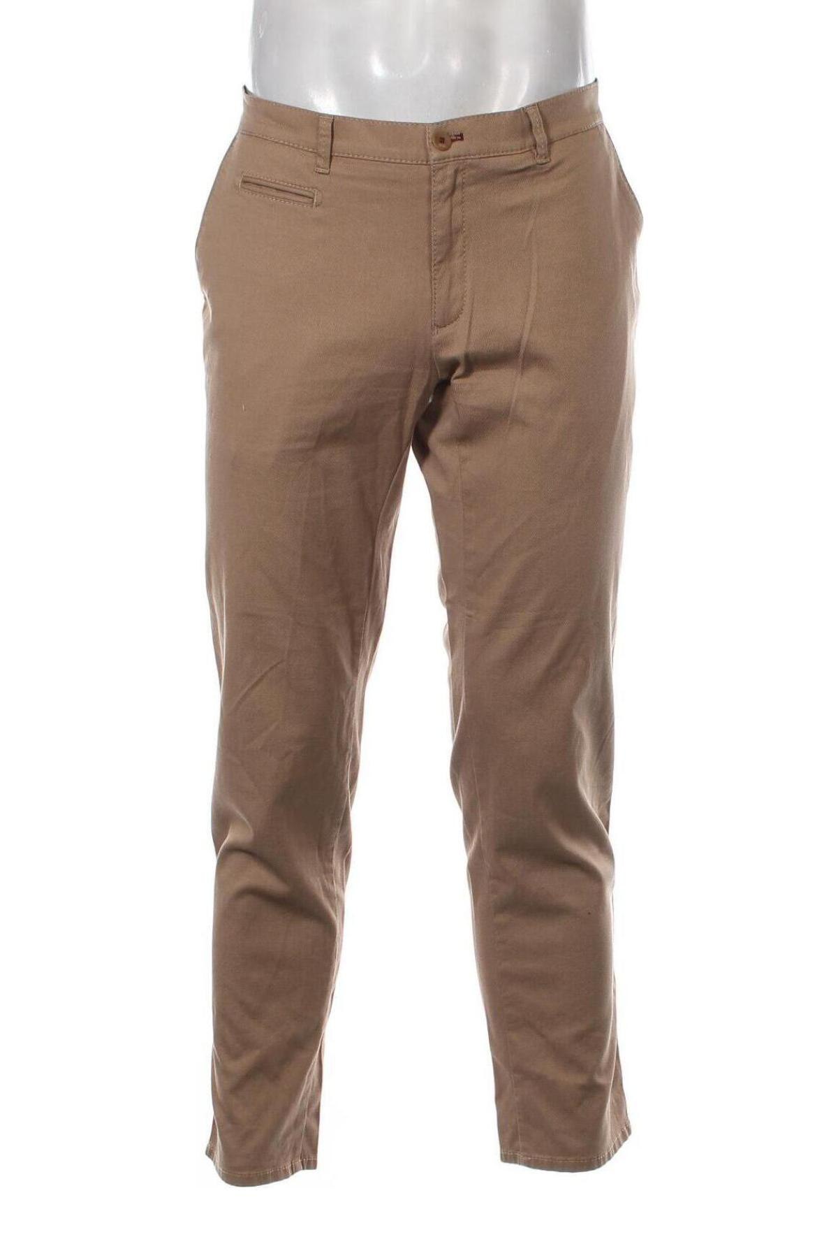 Мъжки панталон Brax, Размер L, Цвят Бежов, Цена 19,80 лв.