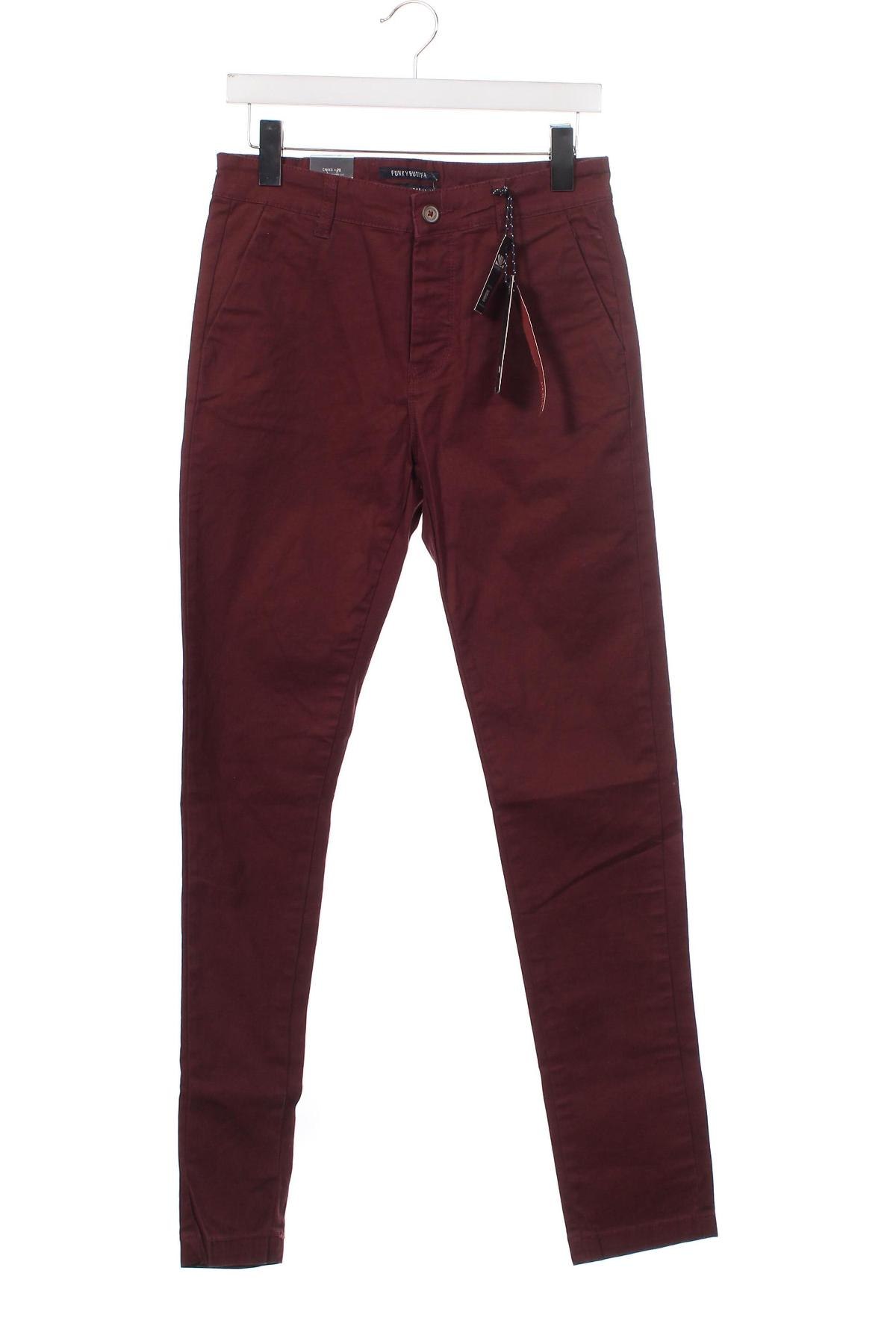 Мъжки панталон Funky Buddha, Размер S, Цвят Червен, Цена 17,40 лв.