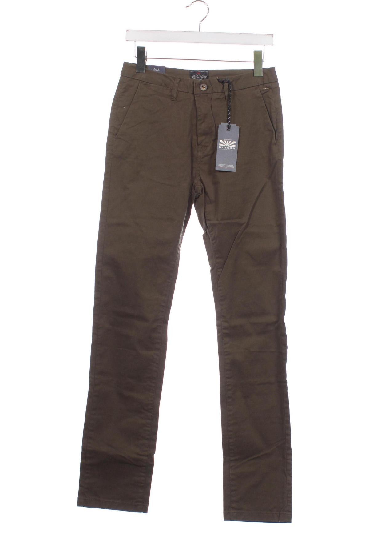 Мъжки панталон Funky Buddha, Размер S, Цвят Зелен, Цена 21,75 лв.