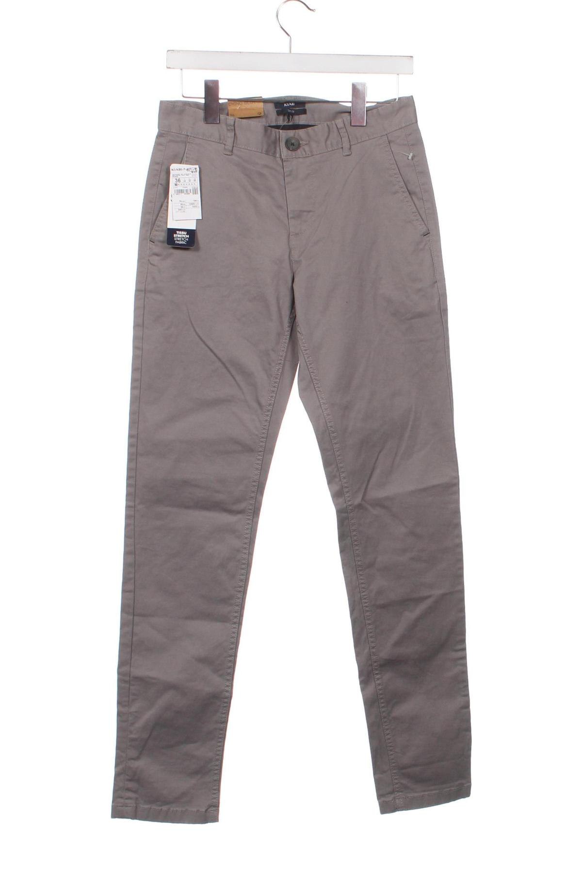 Мъжки панталон Kiabi, Размер S, Цвят Сив, Цена 12,88 лв.