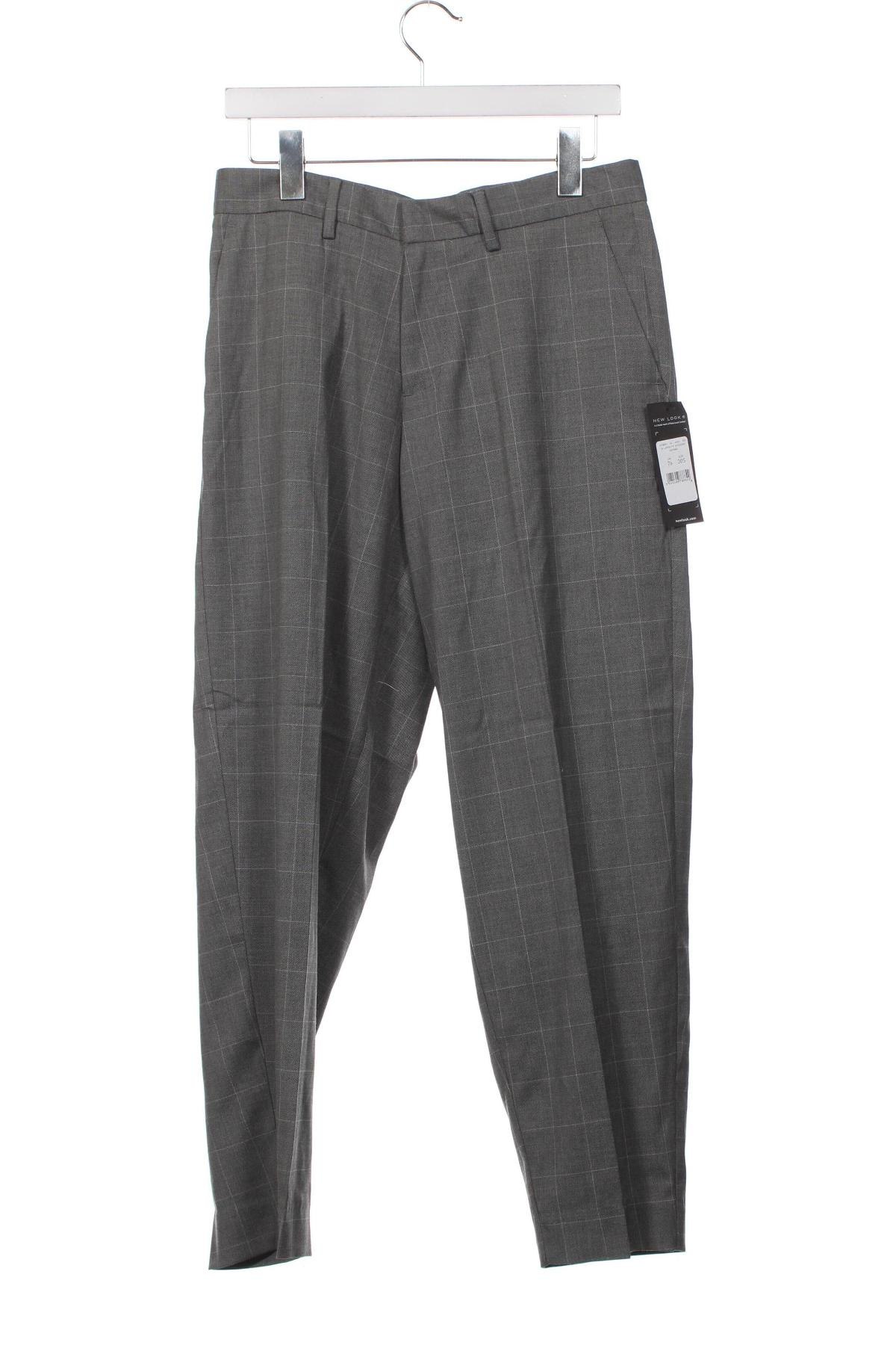 Мъжки панталон New Look, Размер XS, Цвят Сив, Цена 12,88 лв.