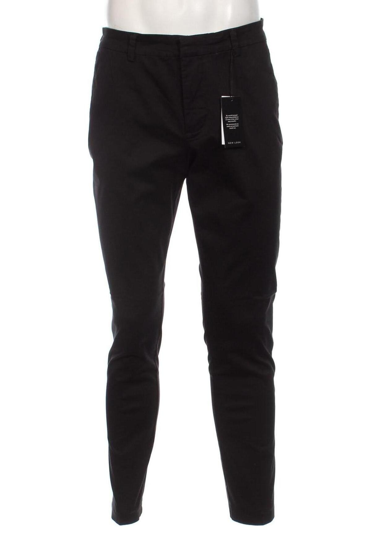 Мъжки панталон New Look, Размер L, Цвят Черен, Цена 5,06 лв.