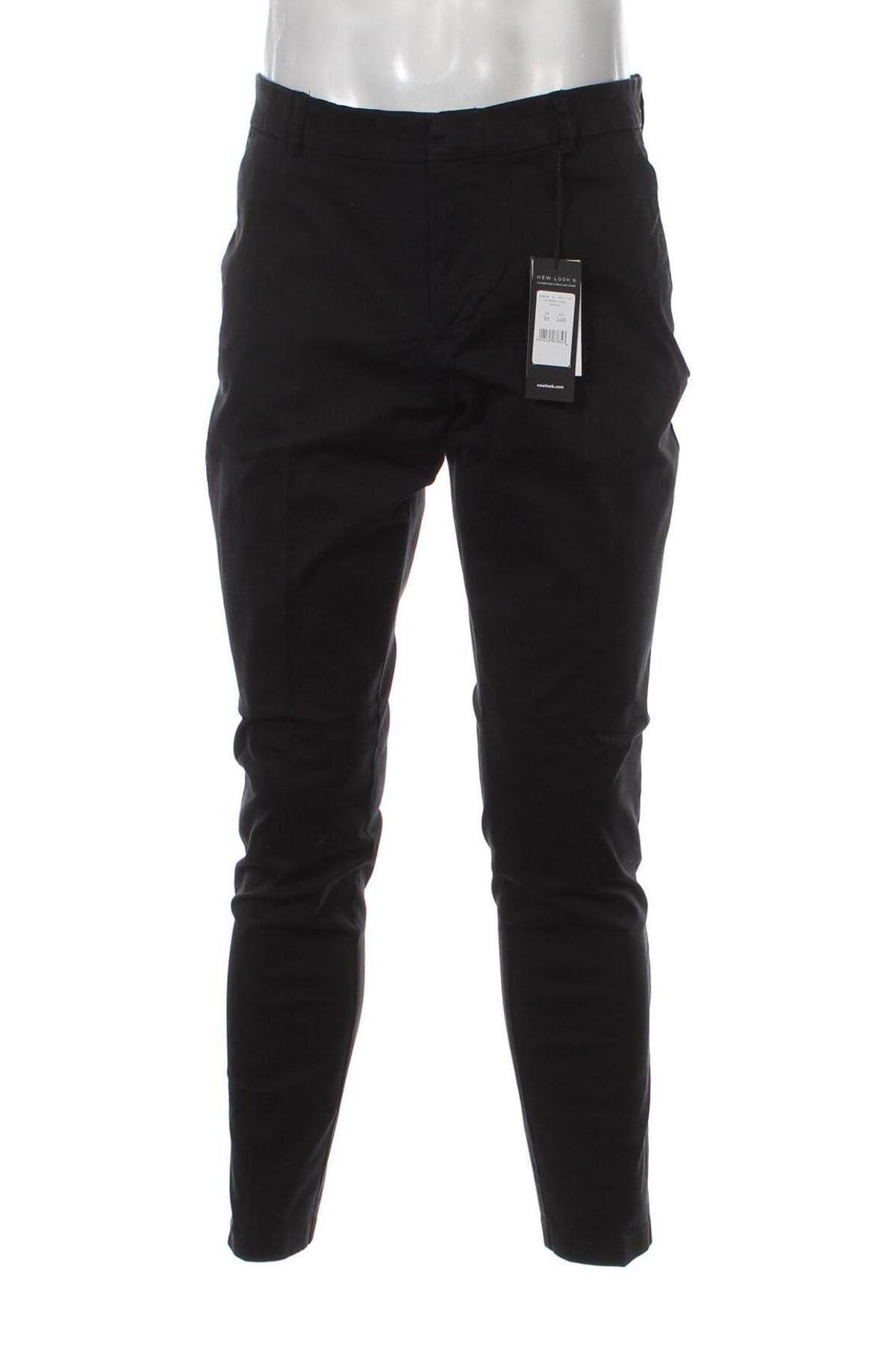 Pantaloni de bărbați New Look, Mărime L, Culoare Negru, Preț 25,72 Lei